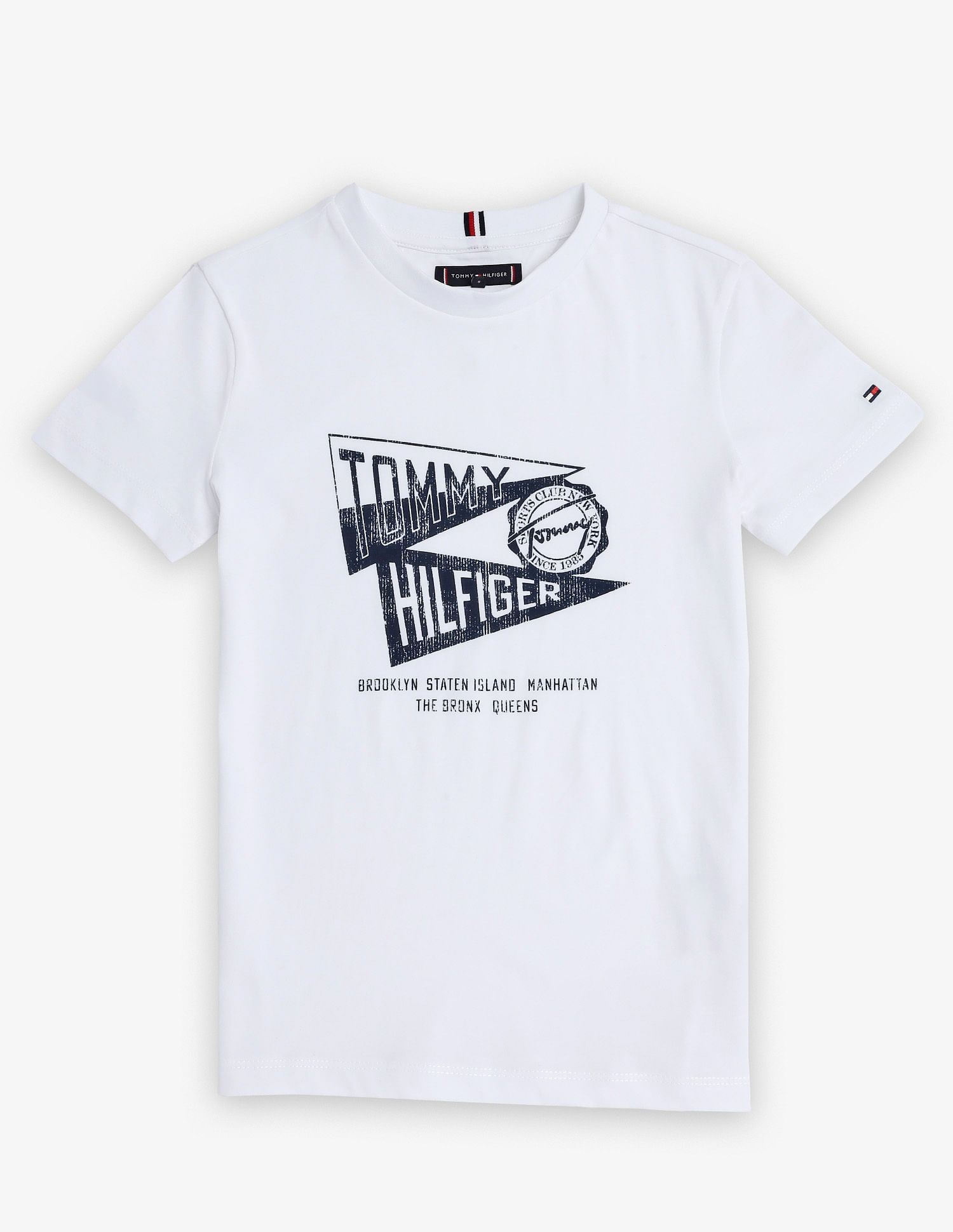 Tommy Hilfiger Kids Boys Graphic Regular Fit Cotton T-Shirt