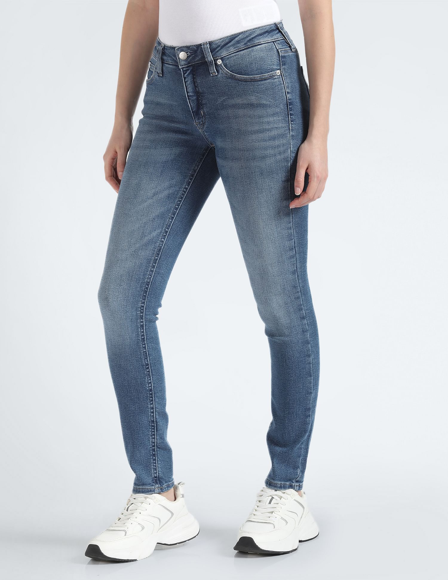 Calvin Klein Stone Wash Skinny Jeans