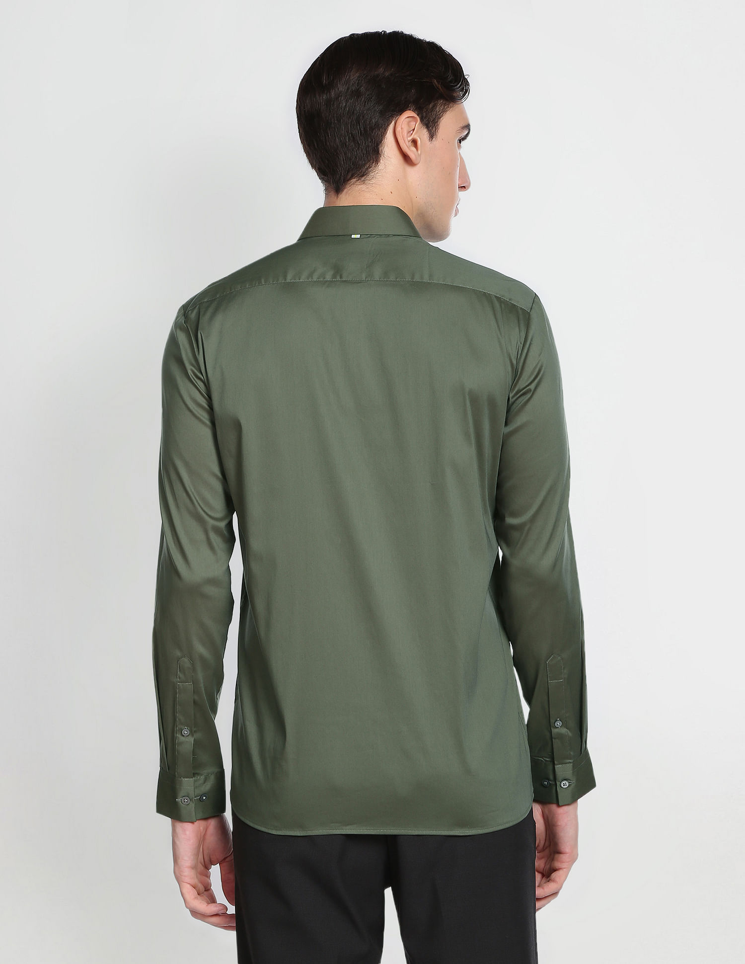 Arrow Newyork Solid Satin Shirt