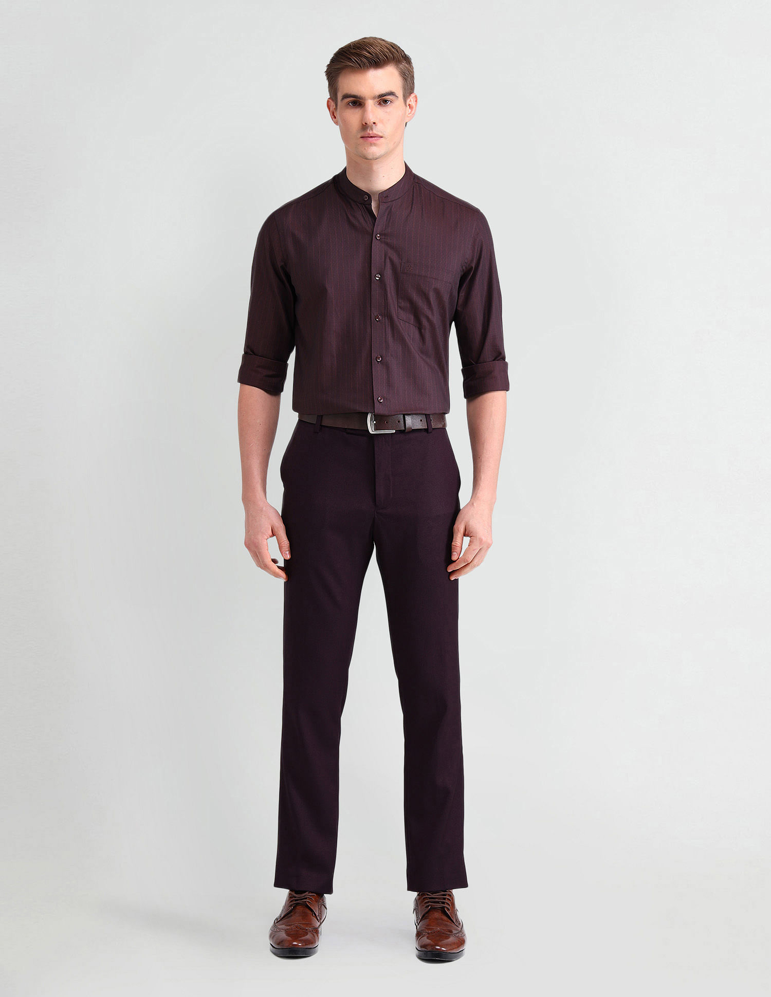 Arrow Vertical Striped Dobby Shirt