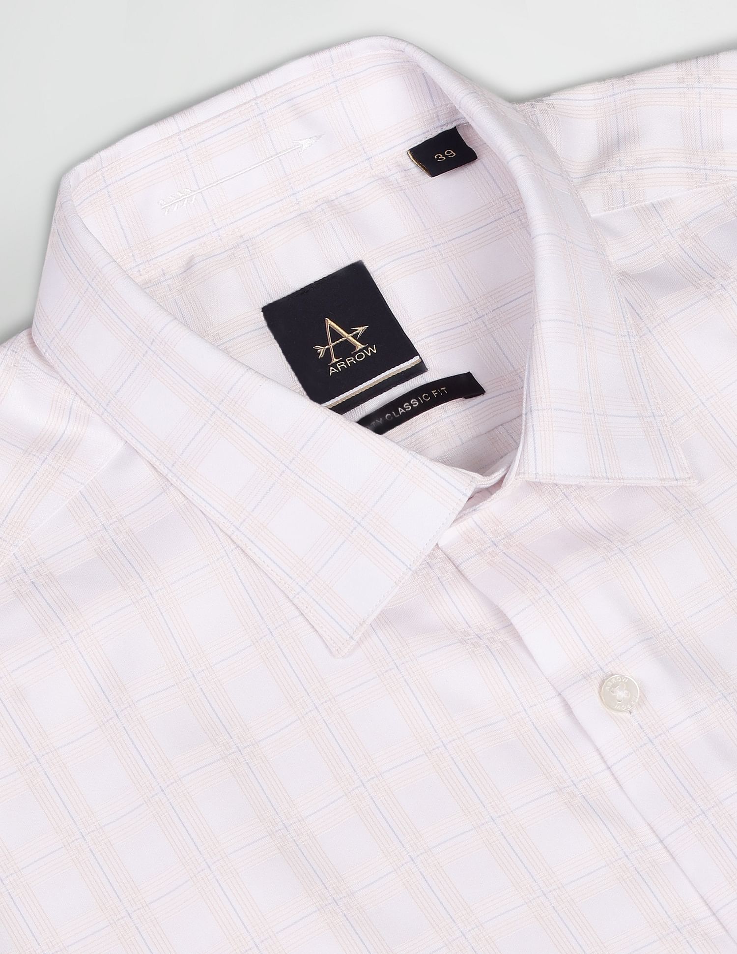 Arrow Twill Check Auto Press Shirt