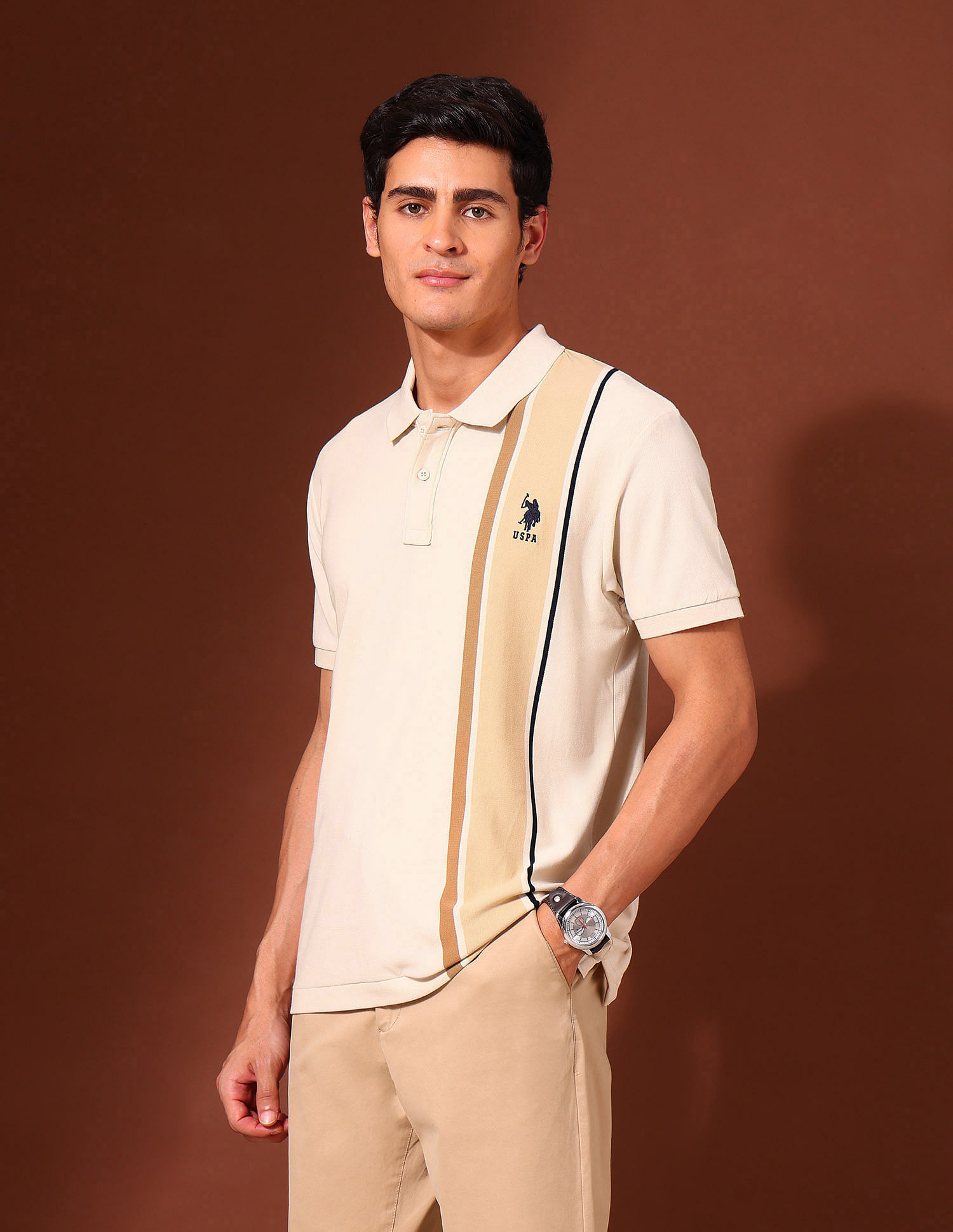 U.S. Polo Assn. Colourblocked Classic Polo Shirt