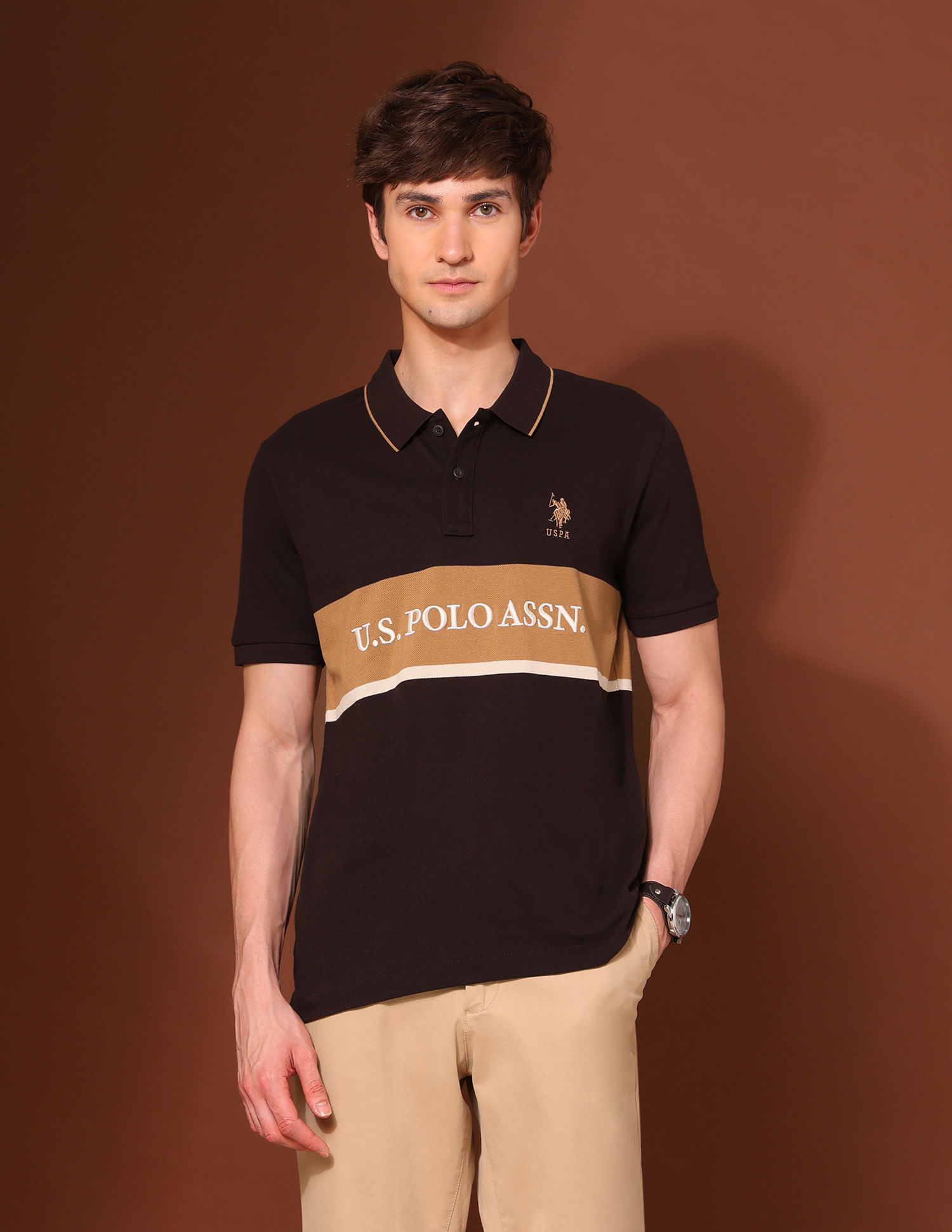U.S. Polo Assn. Brand Embroidered Classic Polo Shirt
