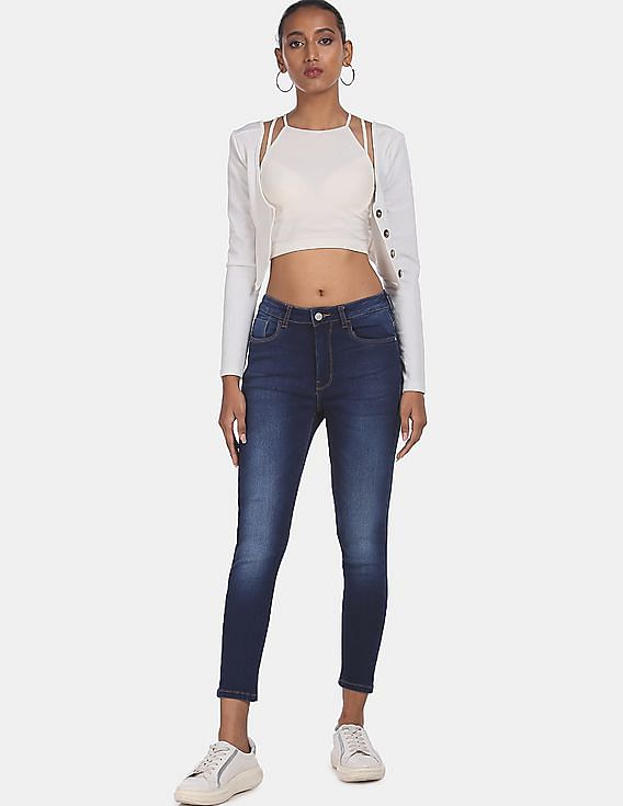 Flying Machine Women High Rise Veronica Skinny Fit Jeans