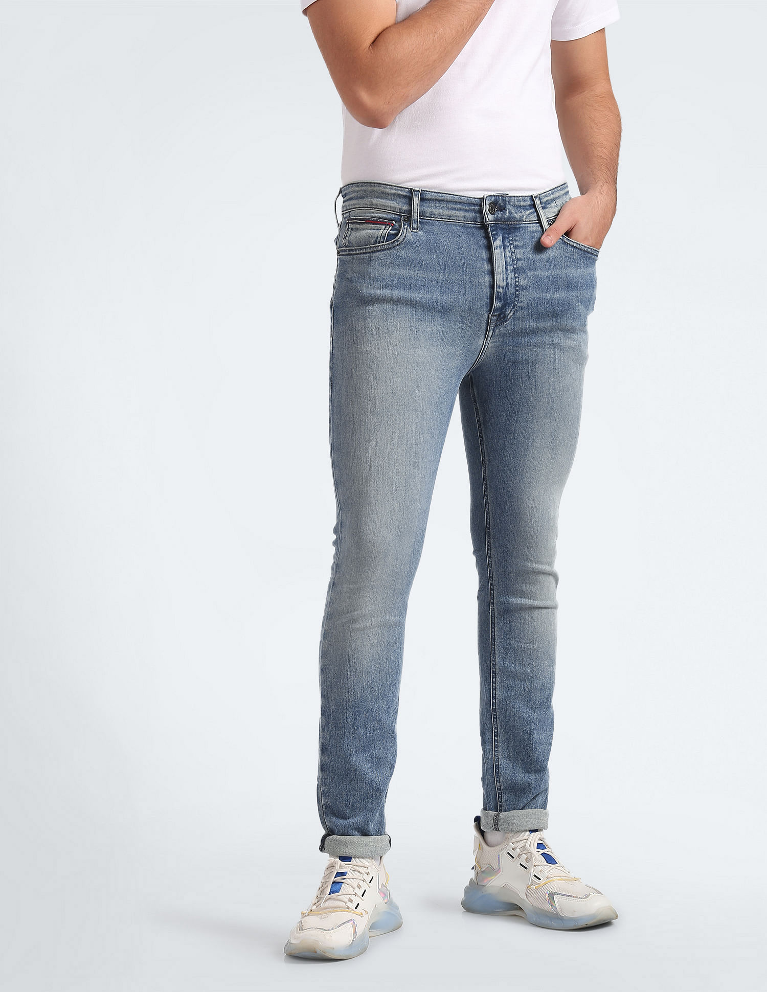 Tommy Hilfiger Simon Skinny Fit Stone Wash Jeans
