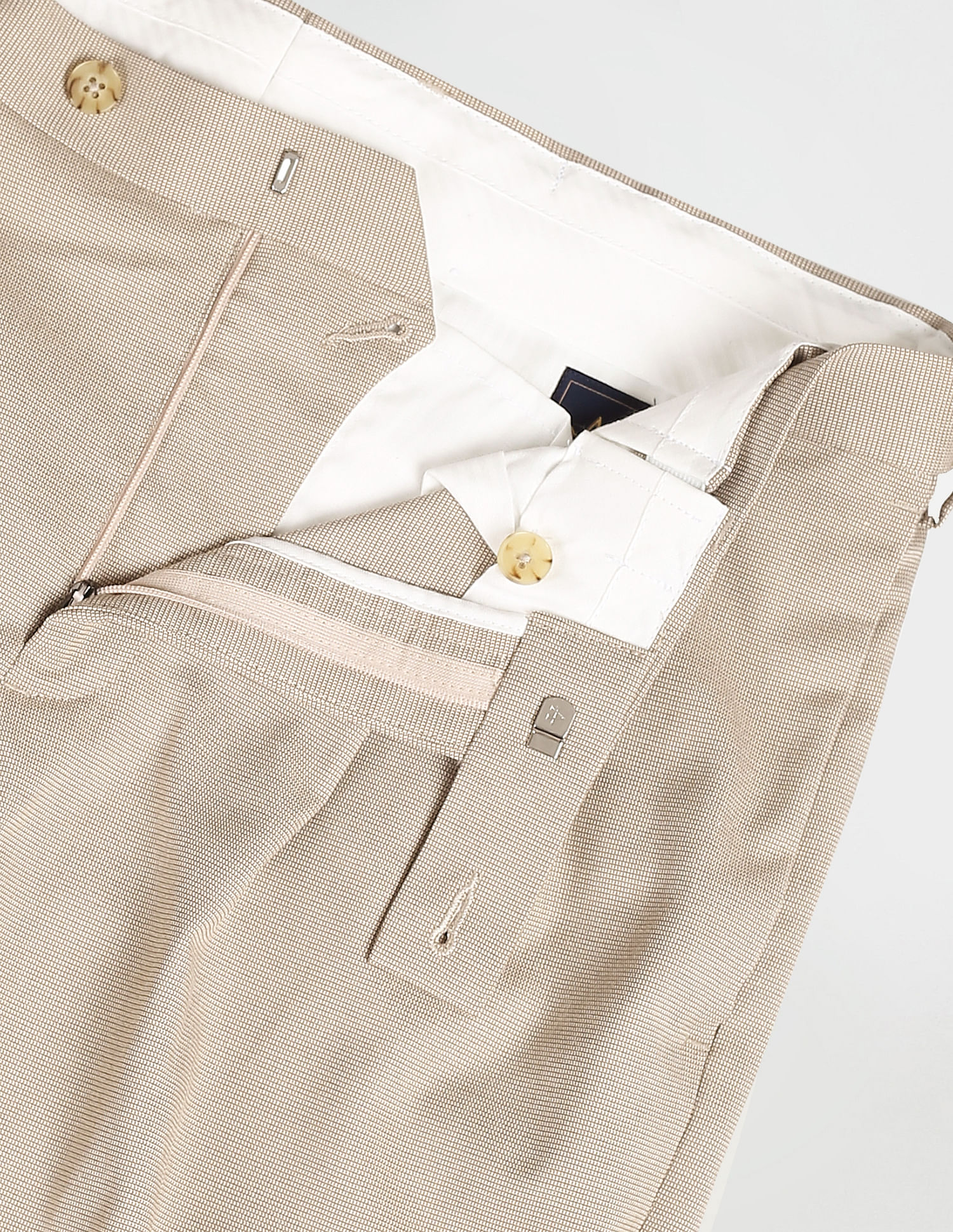 Arrow Hudson Regular Fit Dobby Trousers