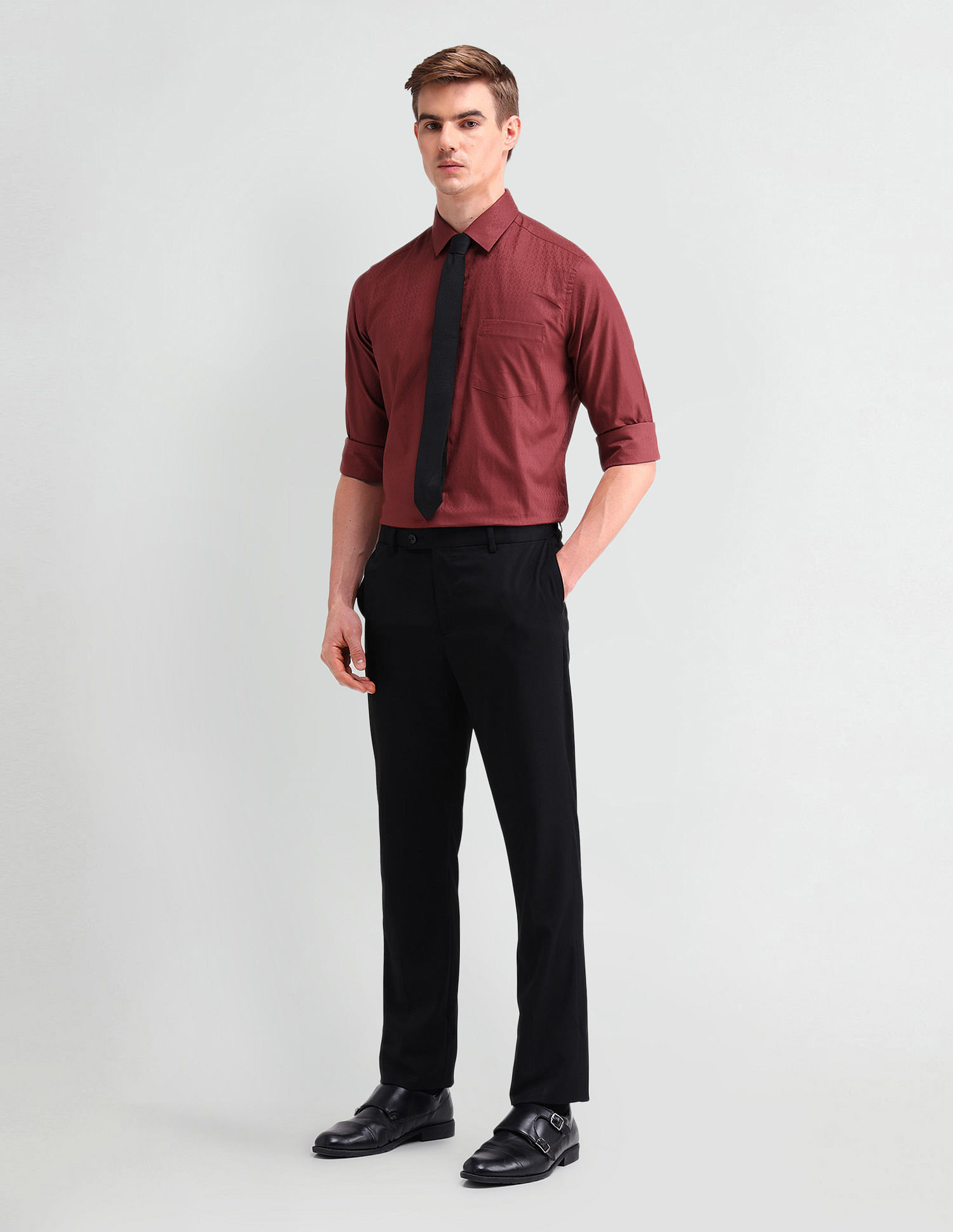 Arrow Brooklyn Fit Textured Dobby Shirt