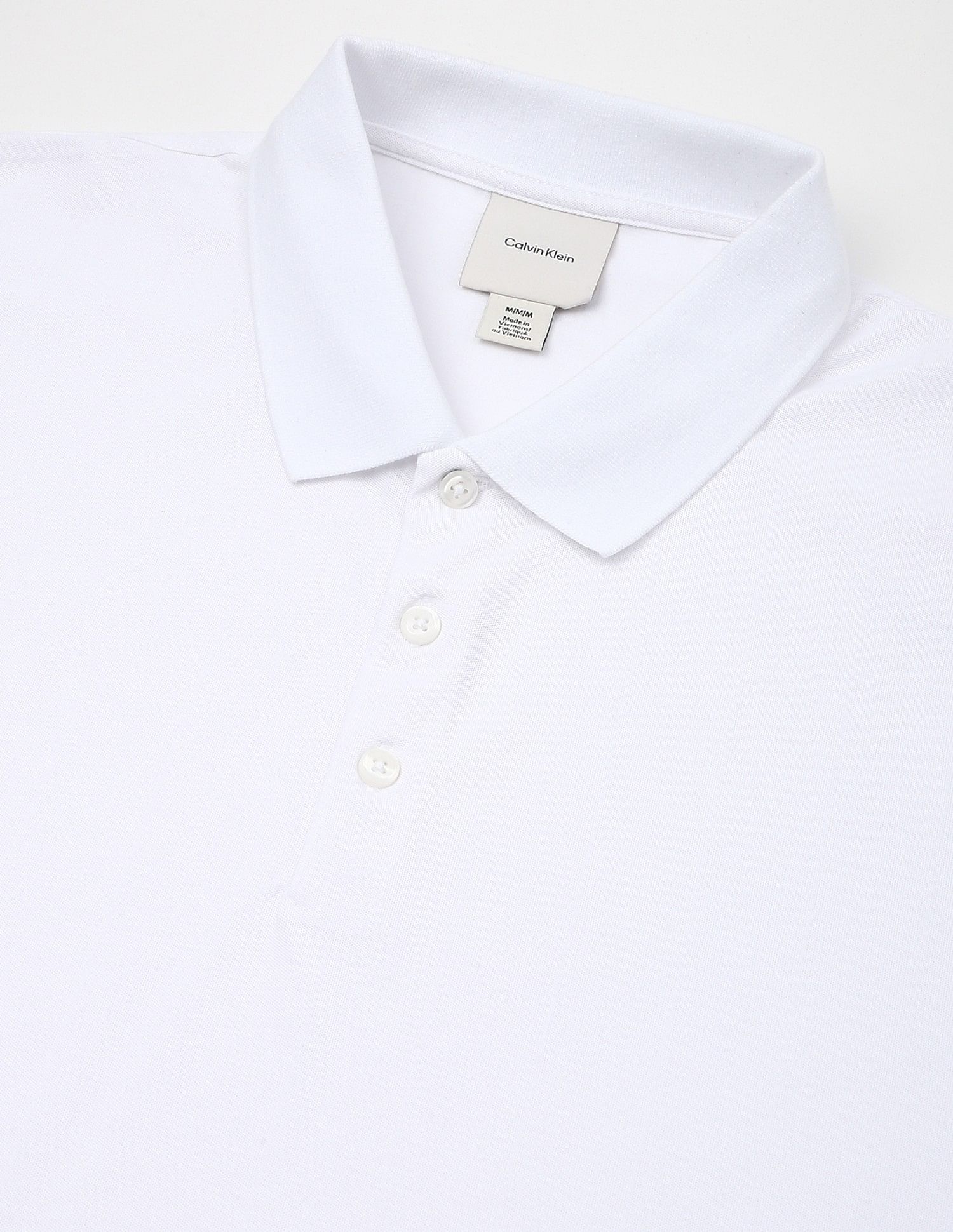 Calvin Klein Jeans Self Design Regular-Fit Polyester Polo T-Shirt
