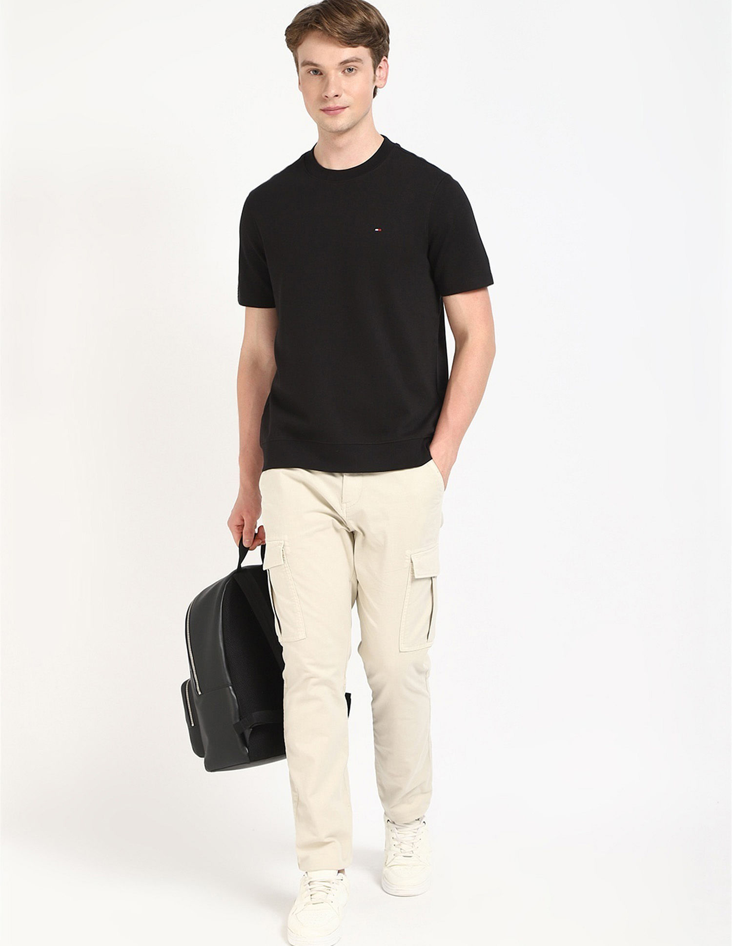 Tommy Hilfiger Solid Regular Fit-Fit Cotton T-Shirt