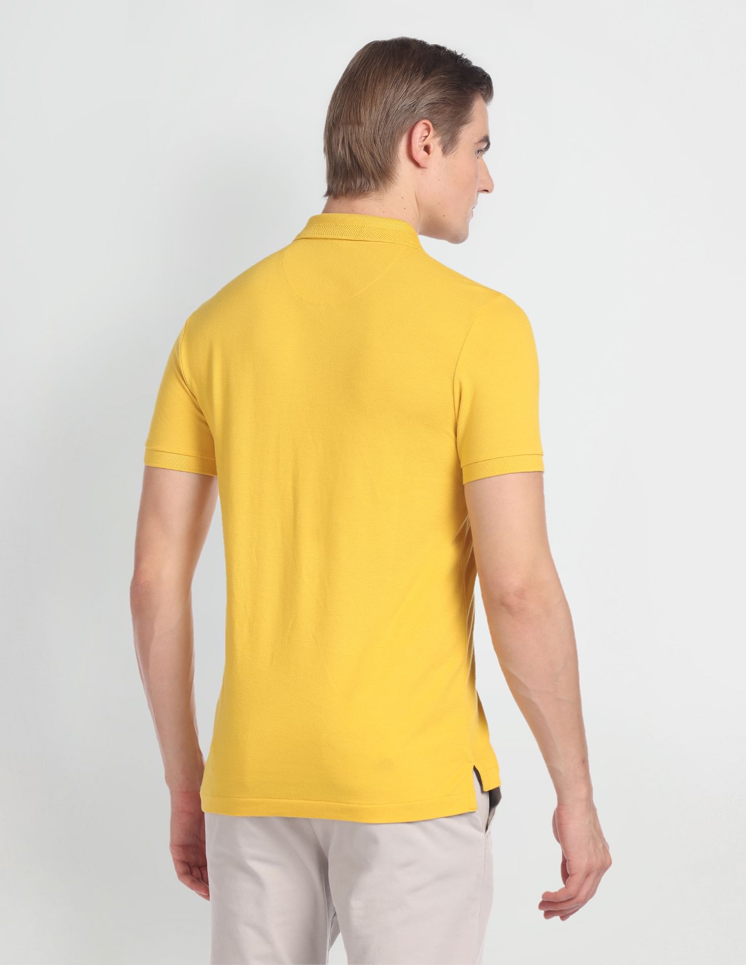 U.S. Polo Assn. Denim Co. Solid Muscle Fit Polo Shirt