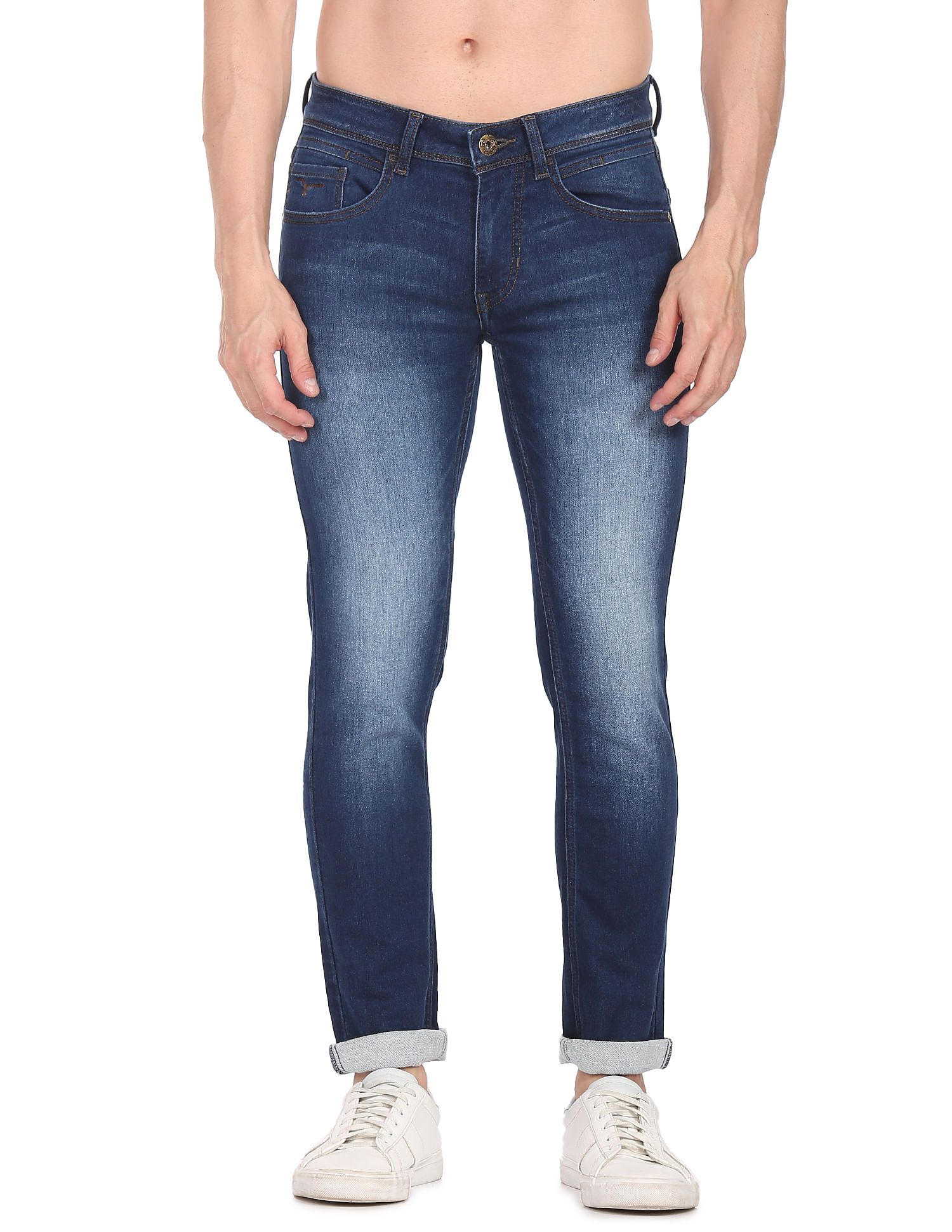 Flying Machine Stone Wash Jackson Skinny Fit Jeans