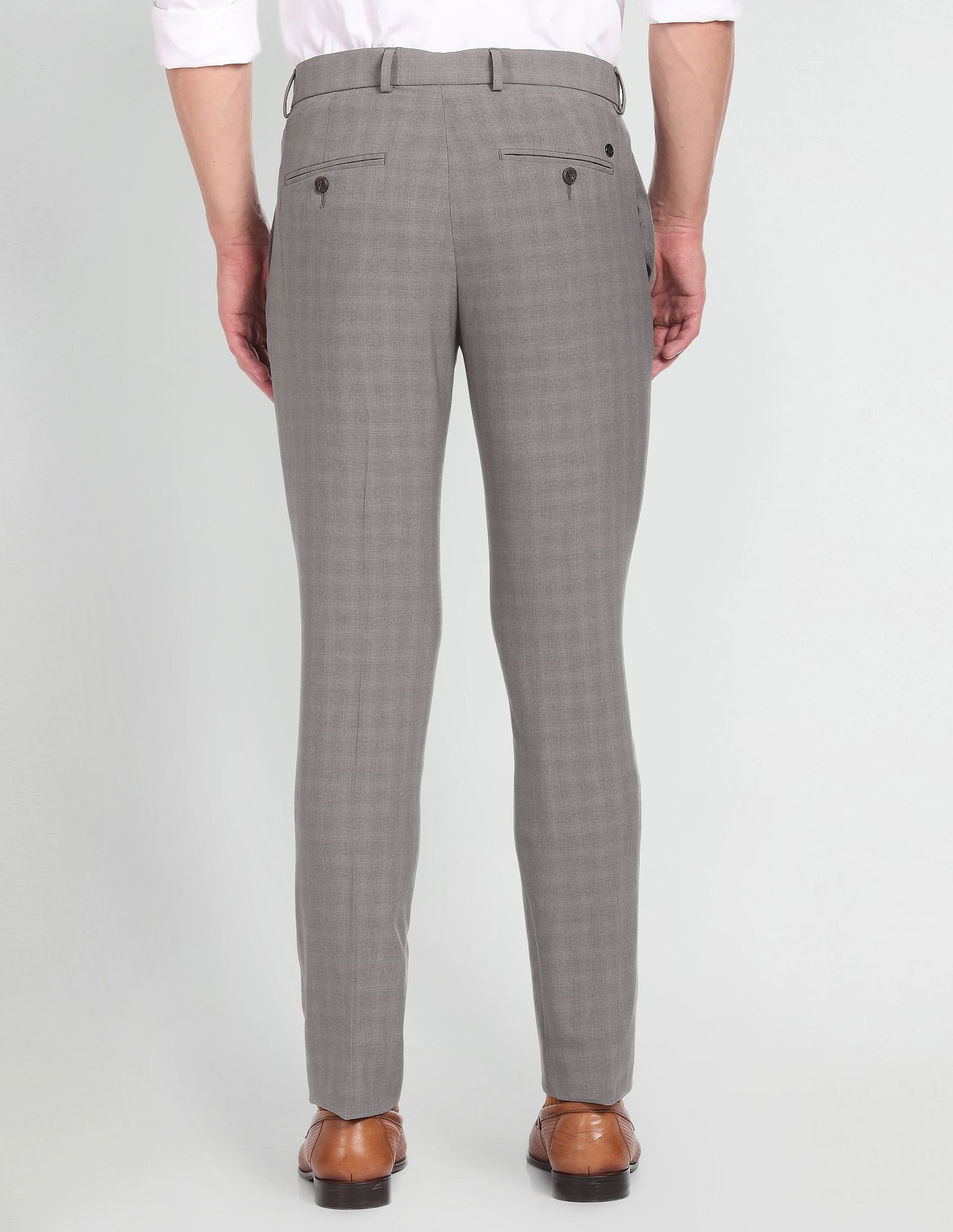 Arrow Newyork Mid Rise Dobby Trousers