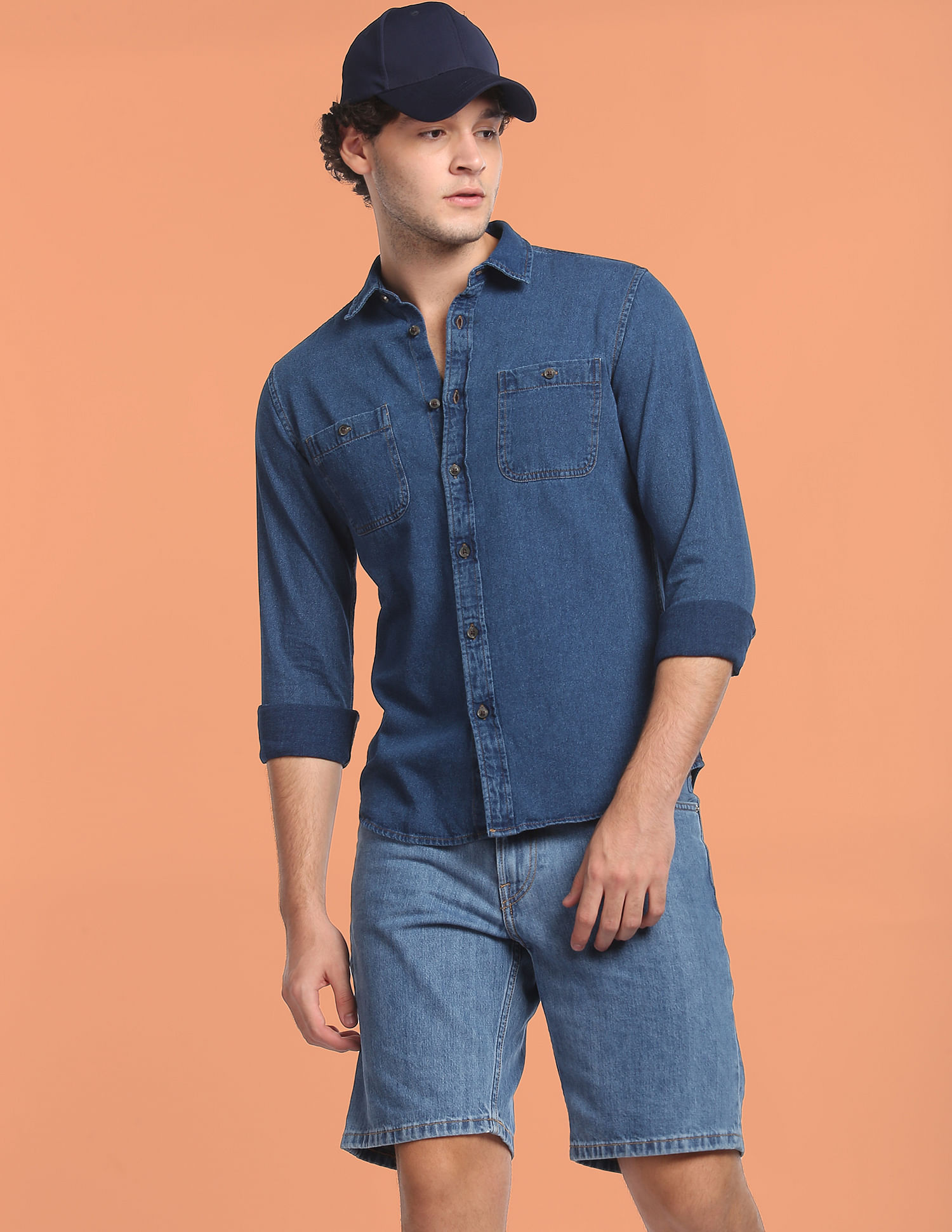 Buy WROGN Denim & Jeans Shirts for Men Online | FASHIOLA INDIA