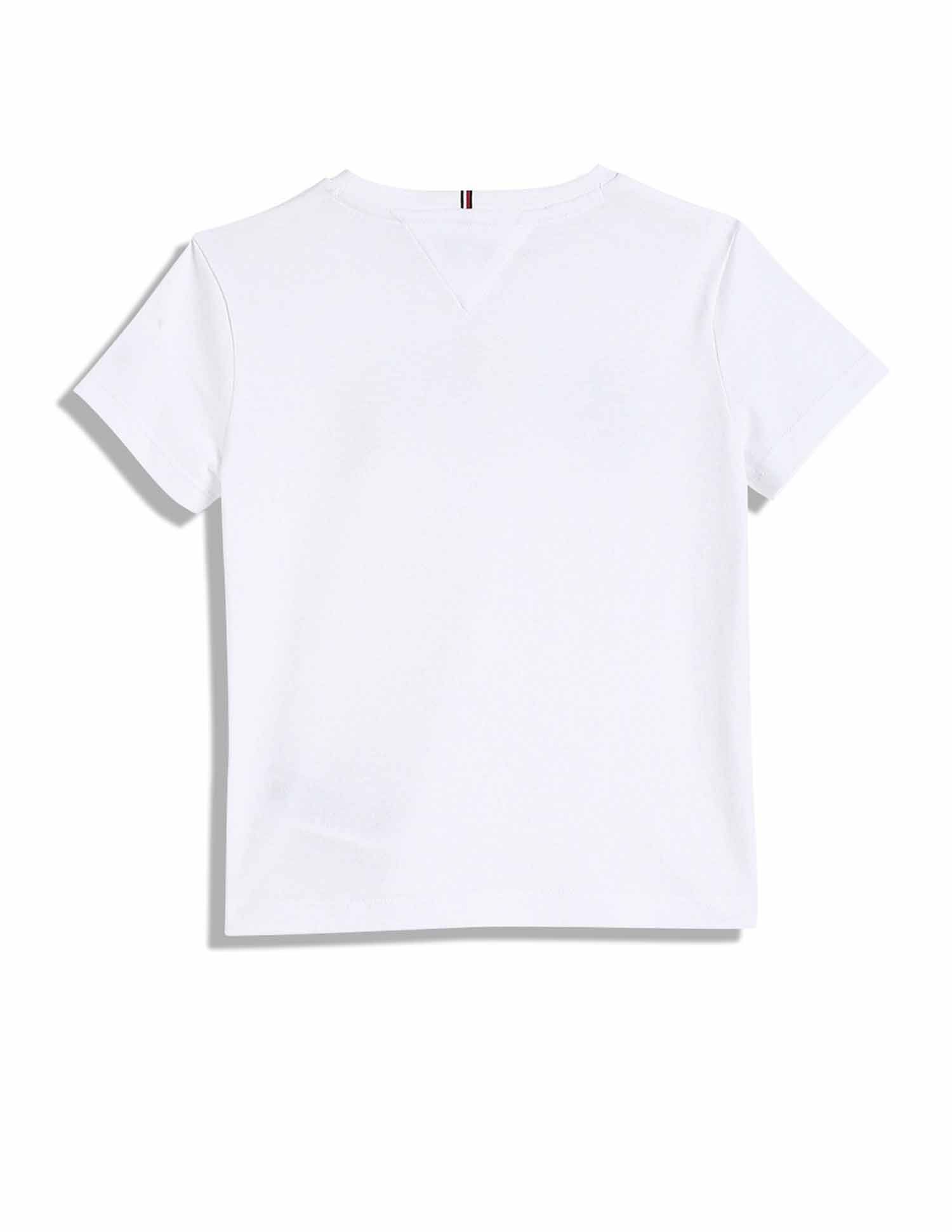 Tommy Hilfiger Kids Girls Logo Regular-Fit Cotton T-Shirt