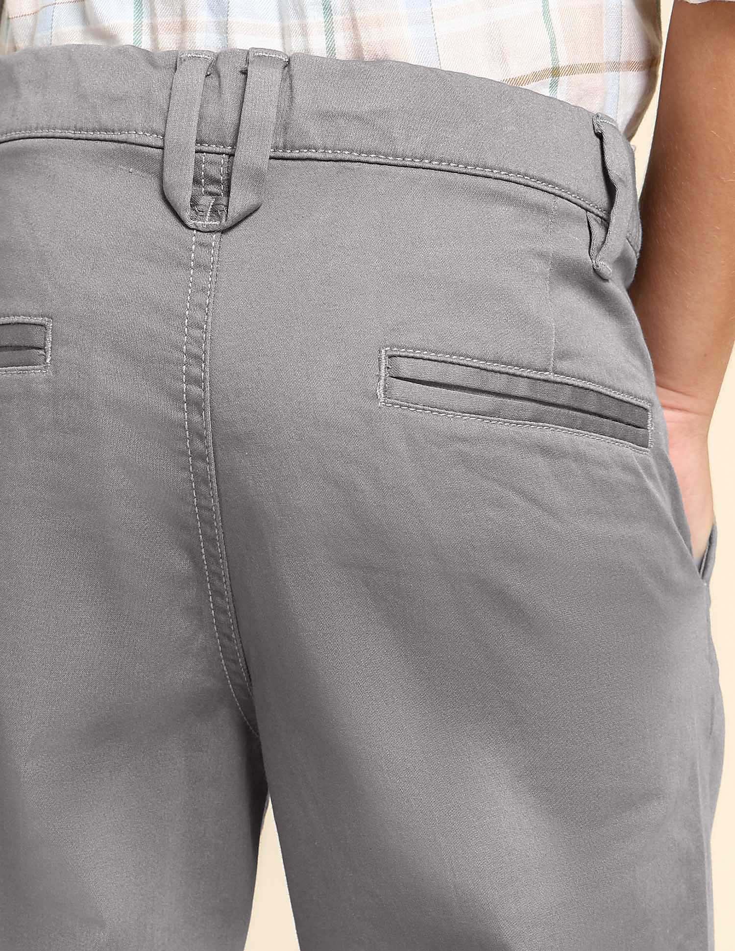 U.S. Polo Assn. Kids Boys Slim Fit Solid Trousers