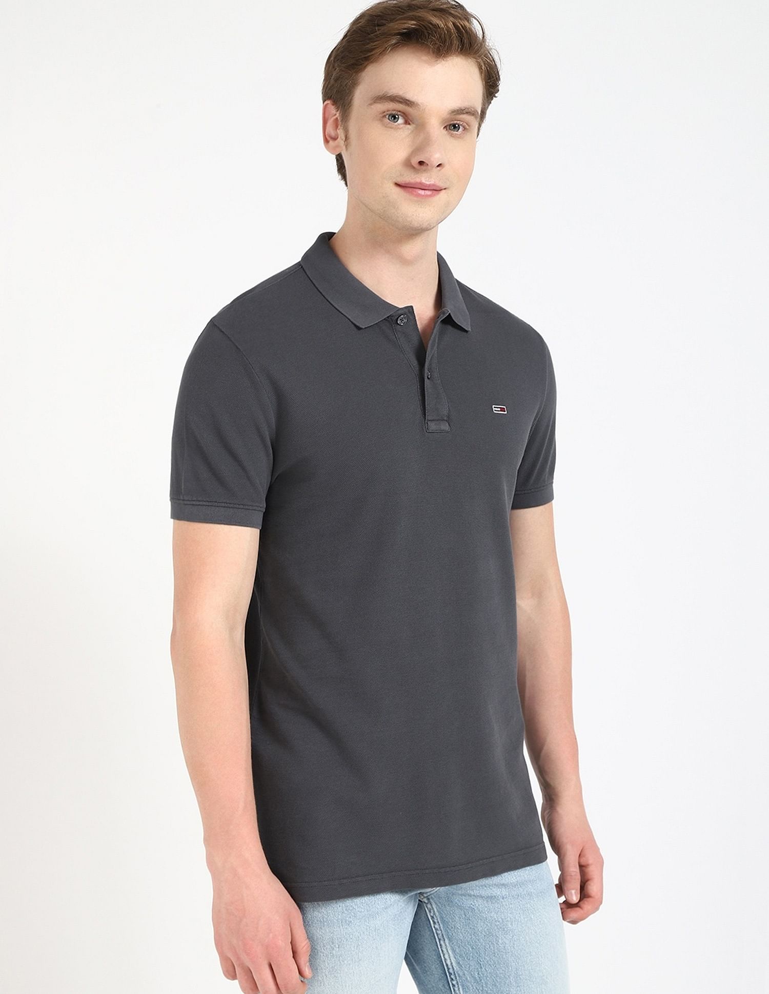 Tommy Hilfiger Solid Slim Fit Polo