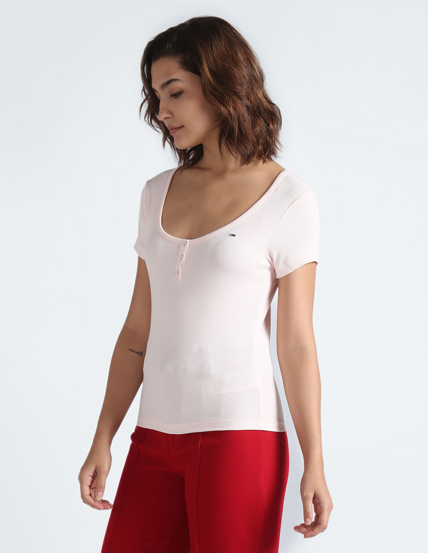 Tommy Hilfiger Slim Stretch Ribbed T-Shirt