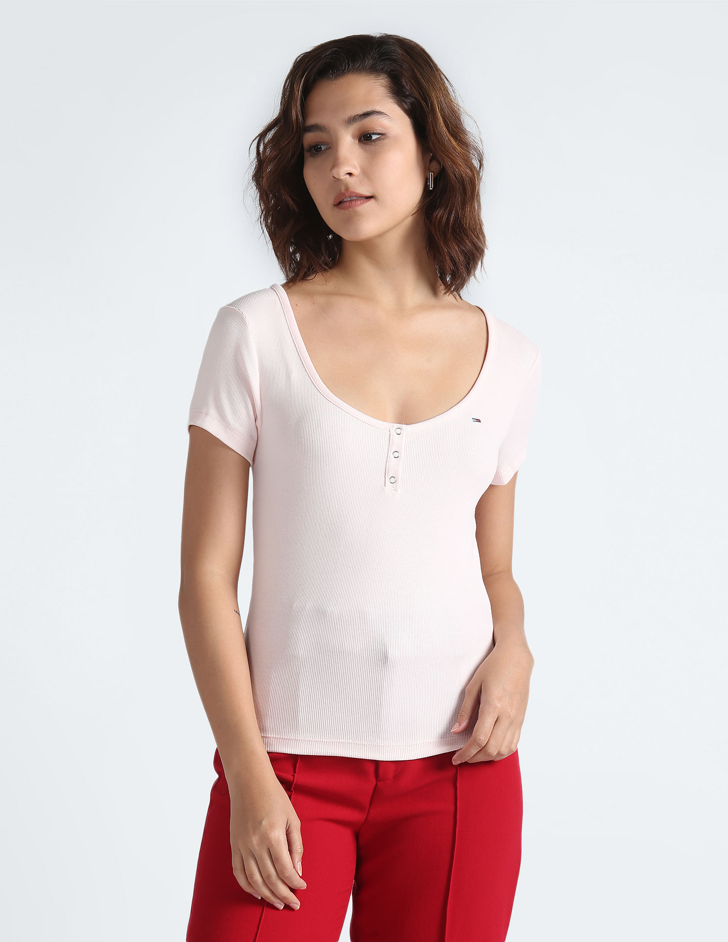 Tommy Hilfiger Slim Stretch Ribbed T-Shirt