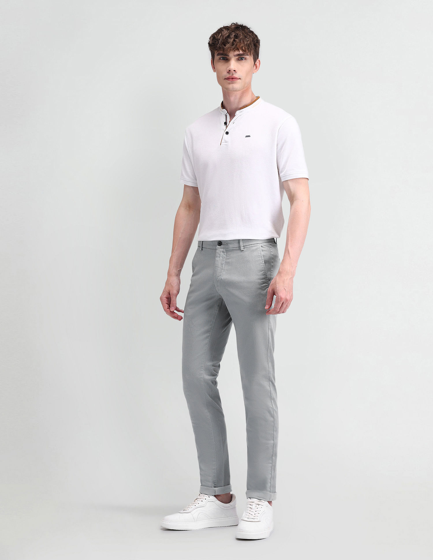 Arrow Sport Slim Fit Satin Trousers