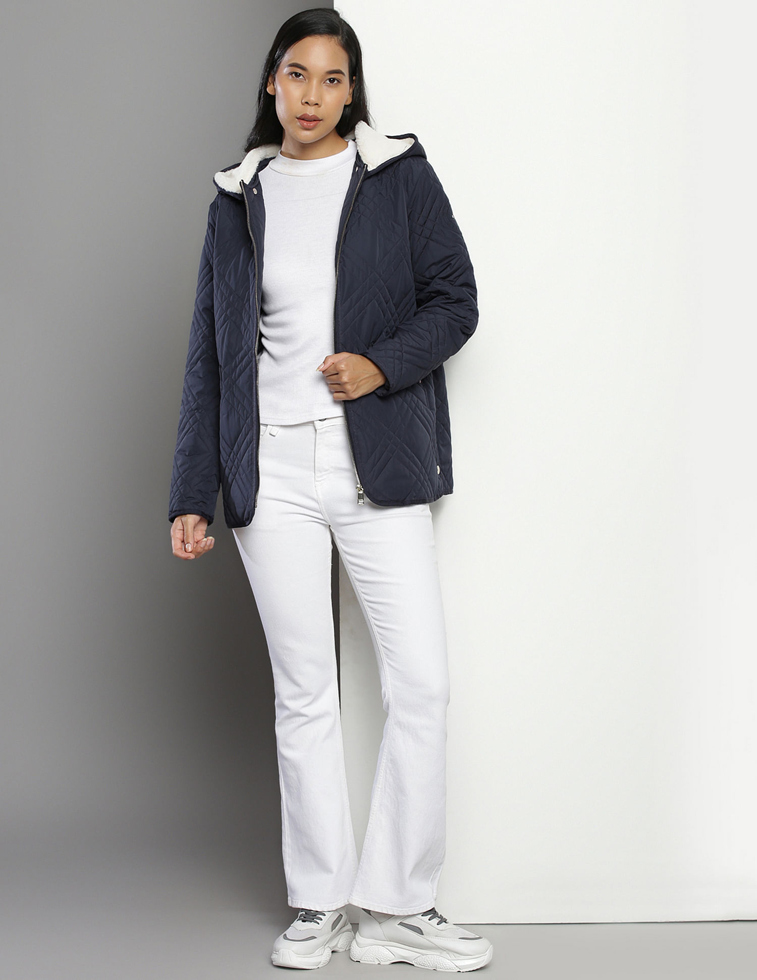 Tommy Hilfiger Detachable Hood Quilted Jacket