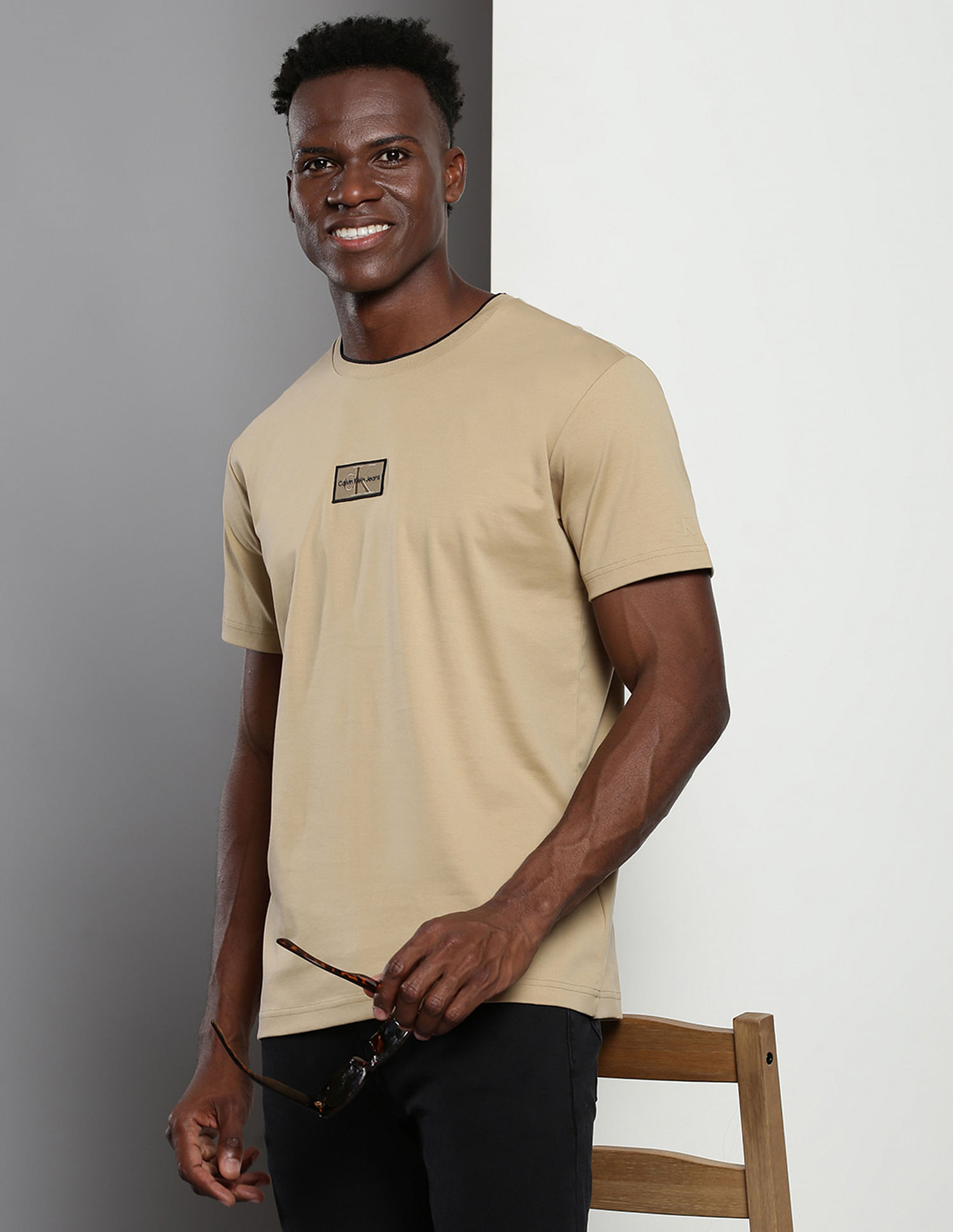Calvin Klein Pure Cotton Embroidered Logo T-Shirt