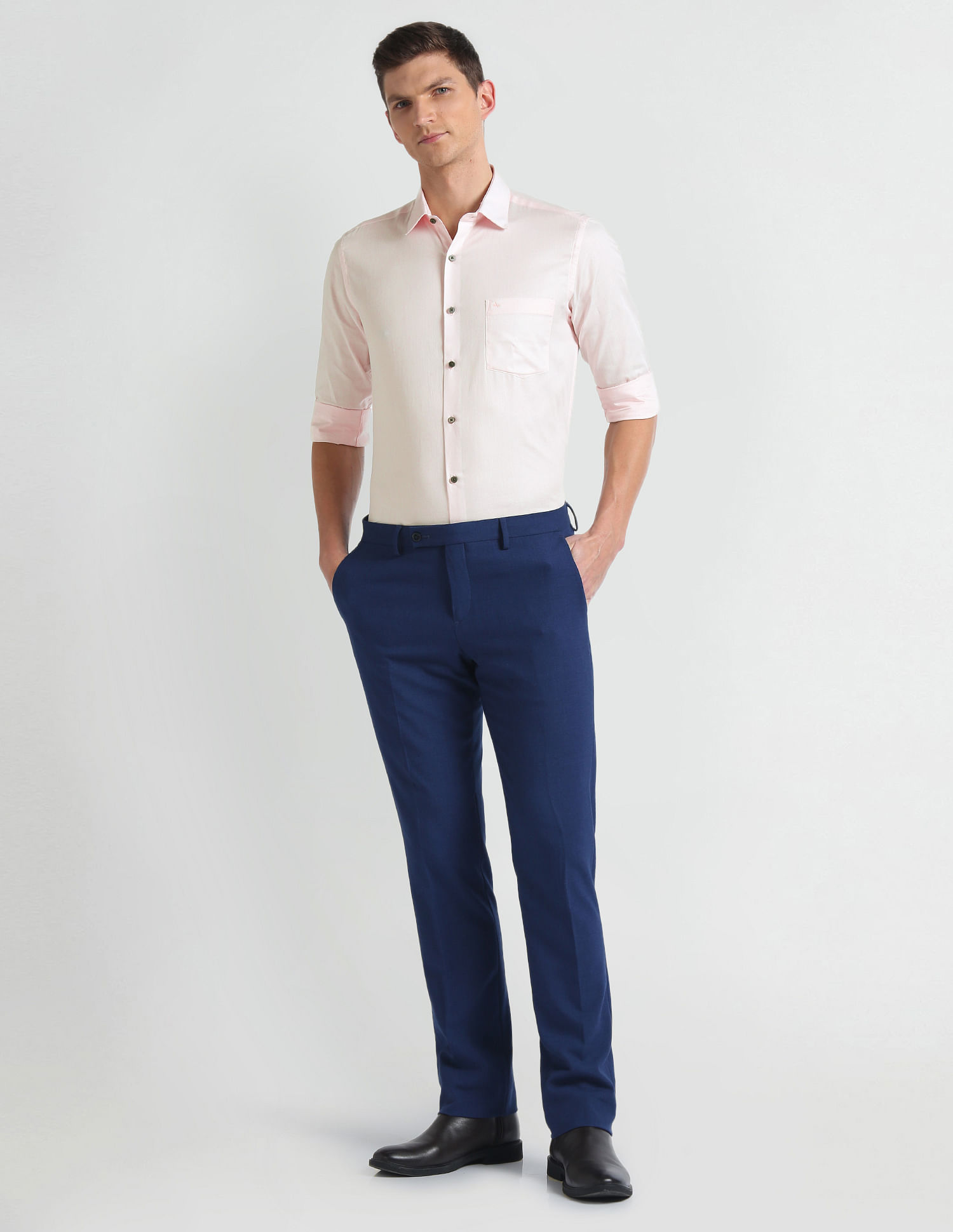 Arrow Manhattan Slim Fit Cotton Shirt