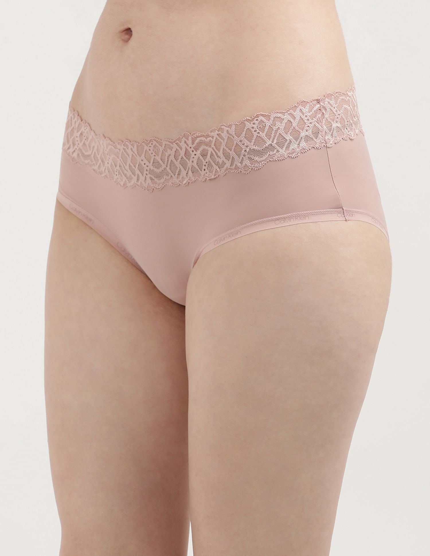 Calvin Klein Underwear Lace Patterned Mid Rise Hipsters