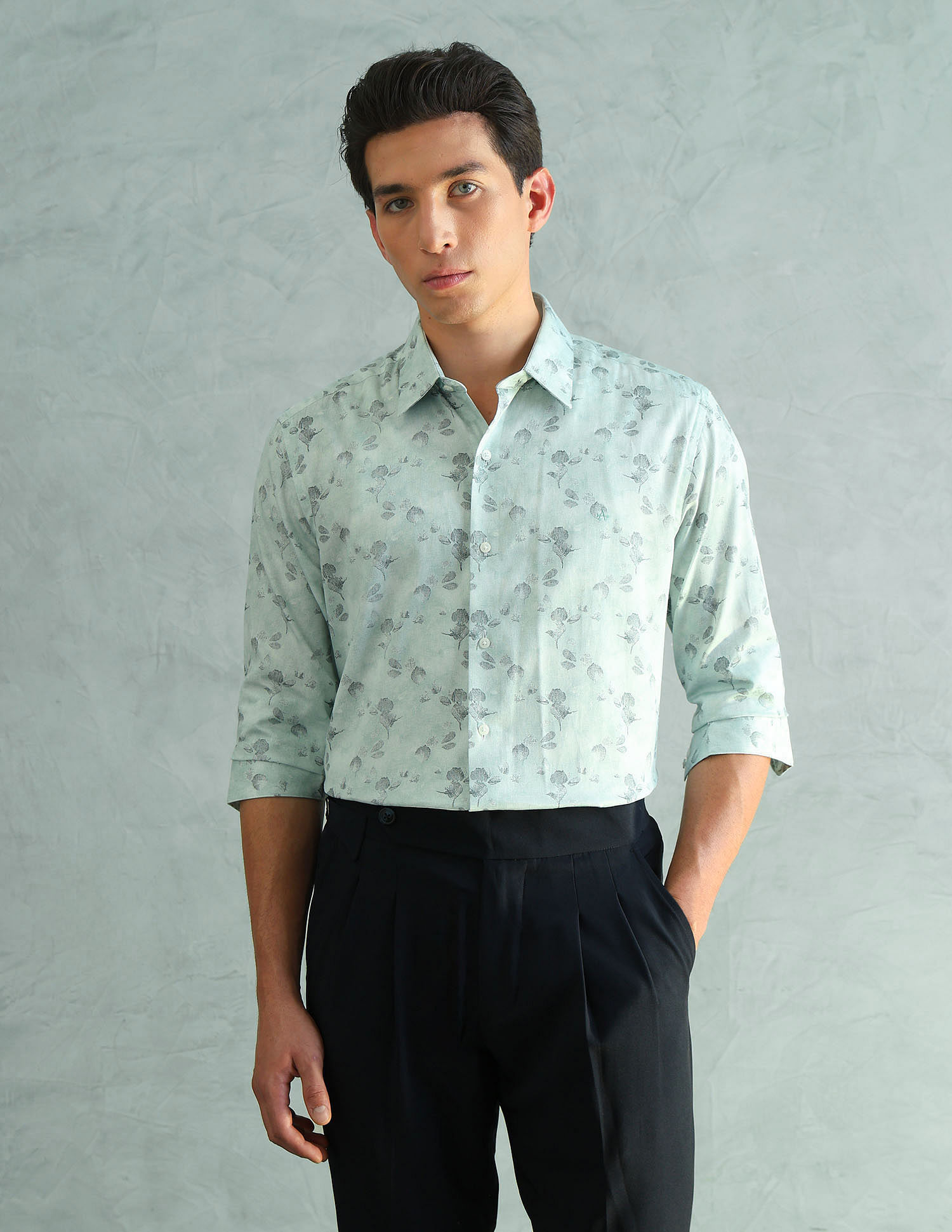 Arrow Newyork Slim Fit Smart Printed Shirt