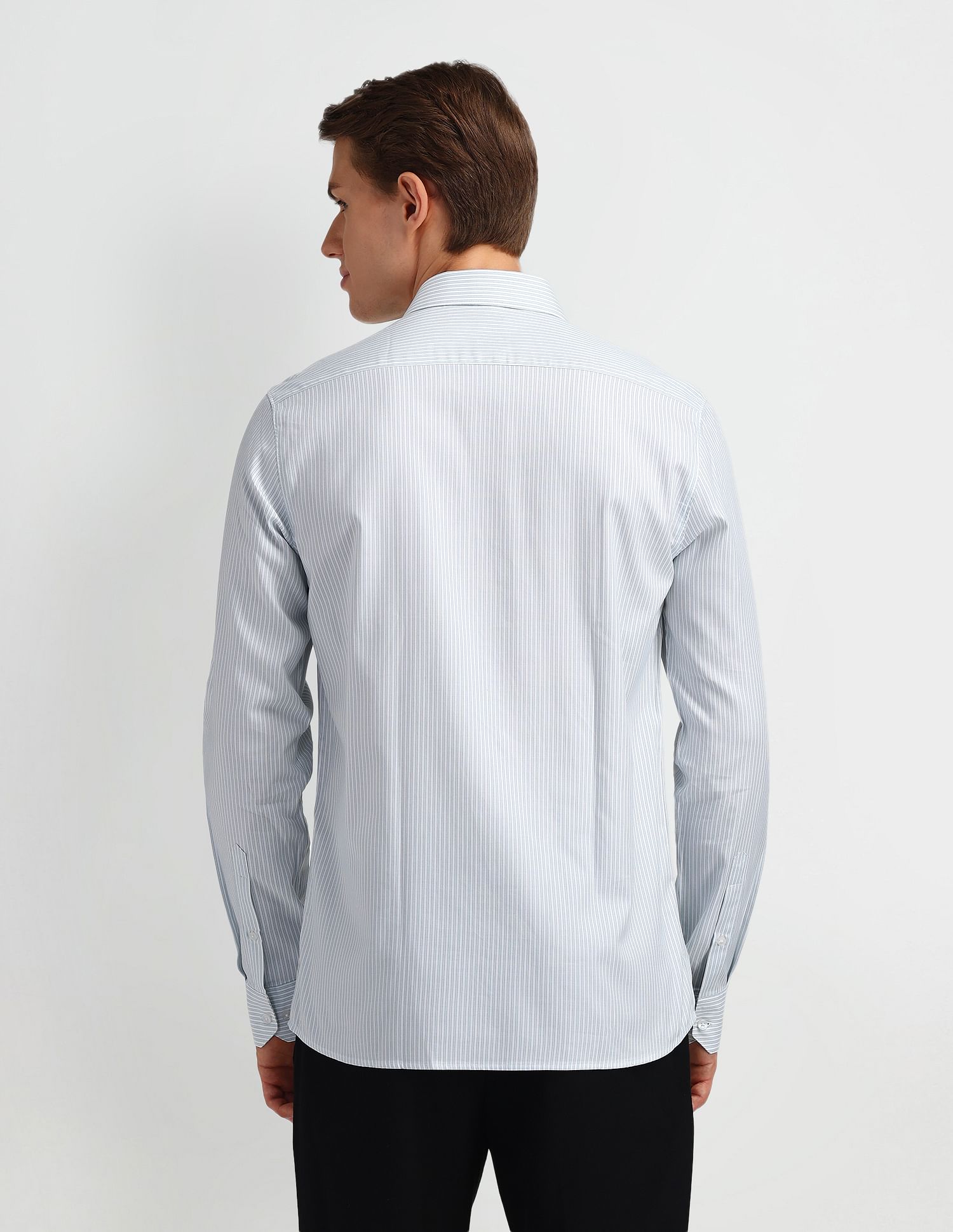 Arrow Pinstriped Slim Fit Shirt