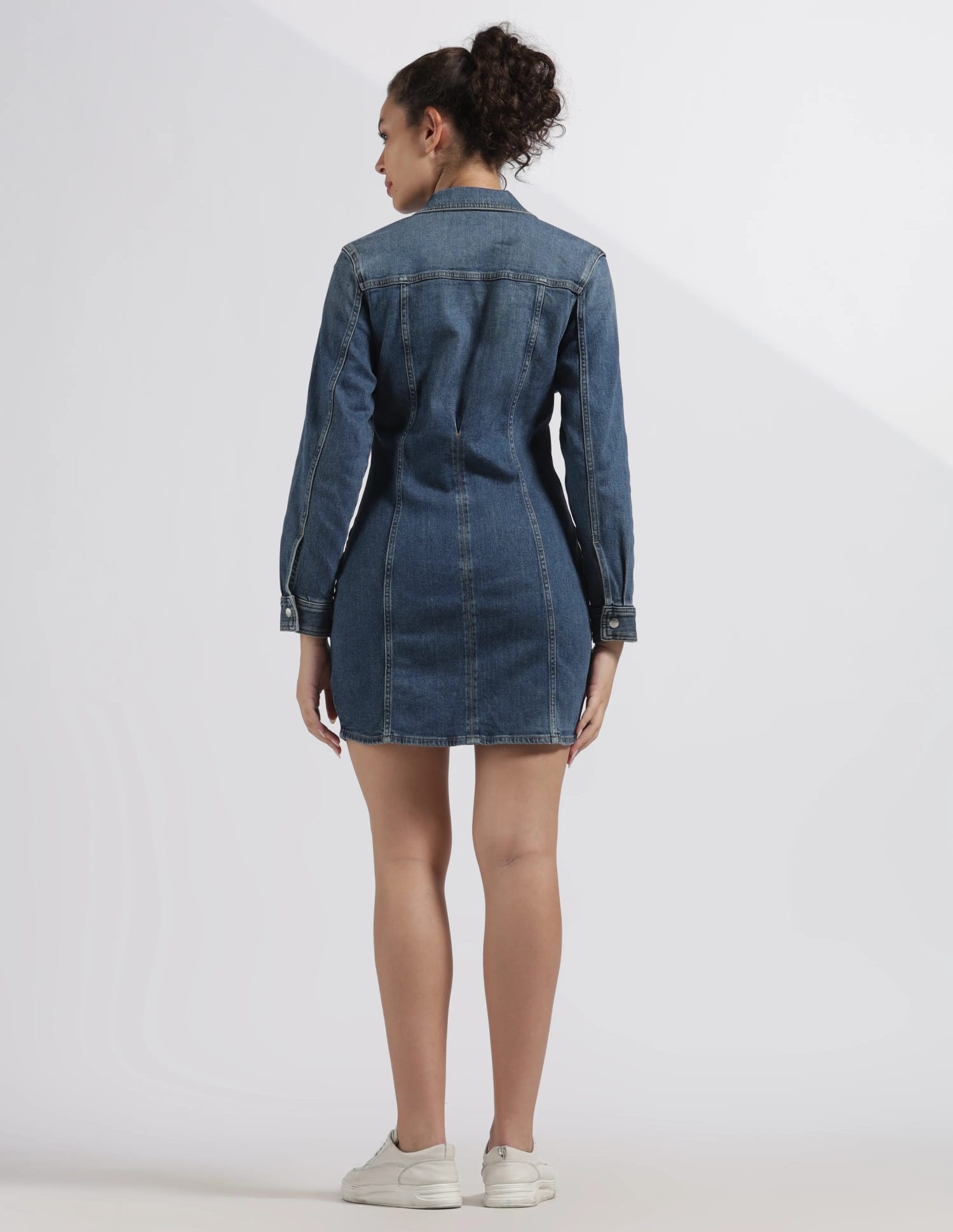 calvin klein blue jean dress Calvin Klein Baby Girls Lightweight Denim Dress in Blue