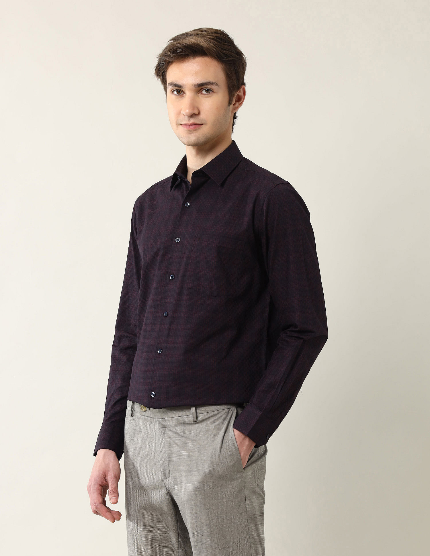 Arrow Textured Liberty Classic Fit Ceremonial Shirt