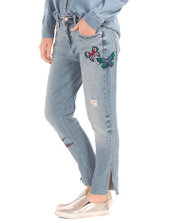 Buy GAP Women Women Blue Authentic 1969 Embroidered Best