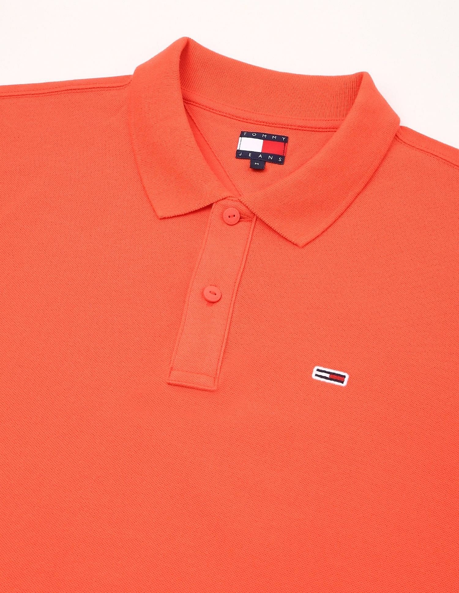 Tommy Hilfiger Solid Slim-Fit Cotton Polo Shirt
