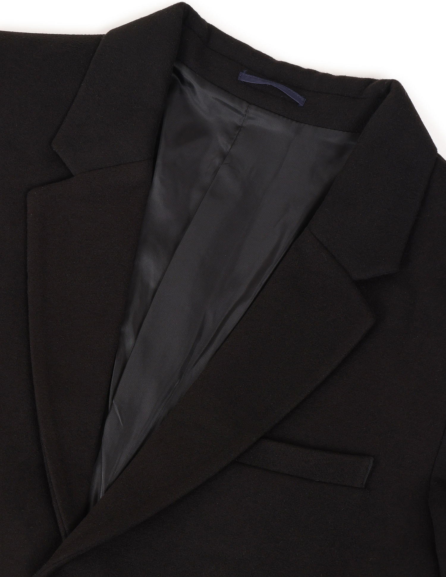 Buy Arrow Sports Notch Lapel Collar Solid Trench Coat