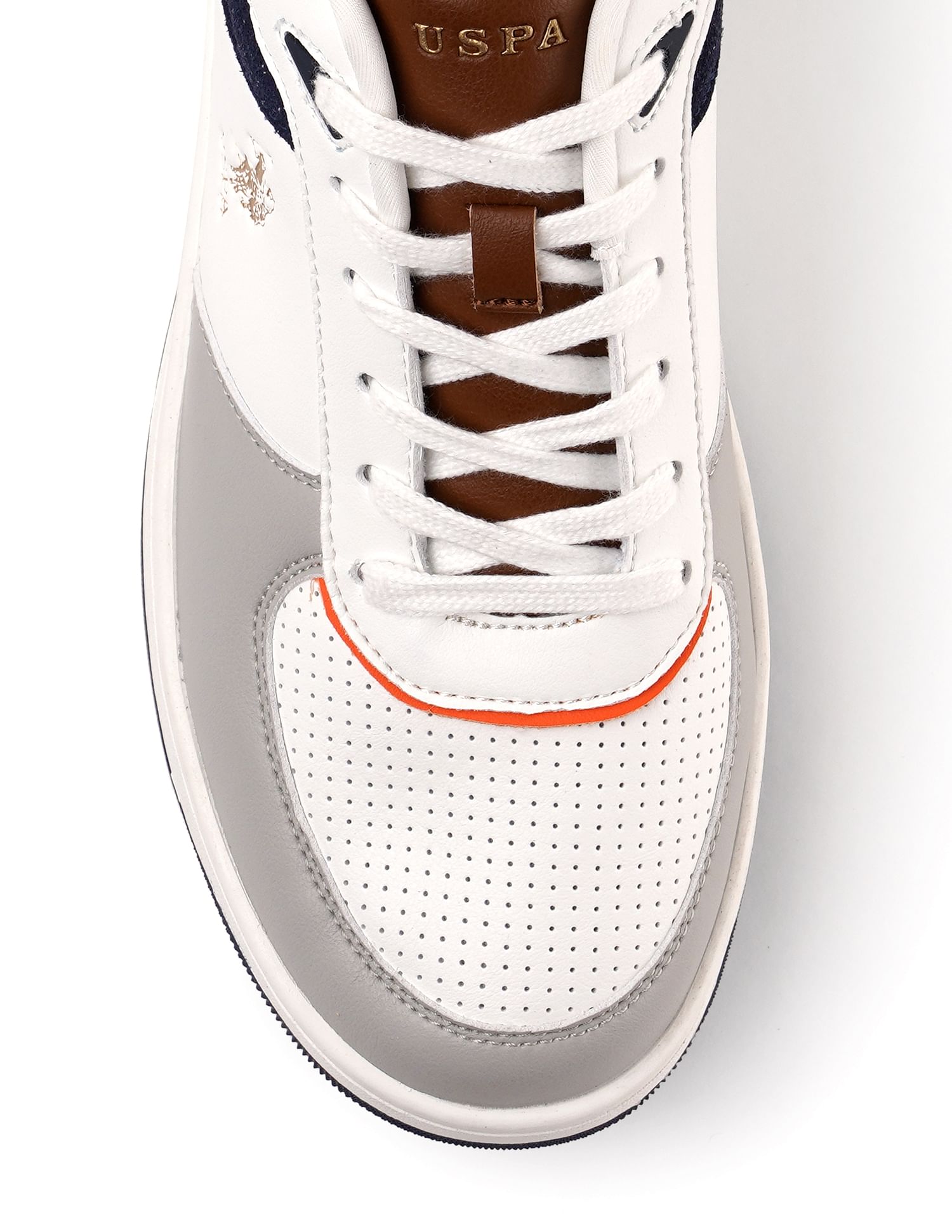 U.S. Polo Assn. Men Knight Lt. Grey Retro Court Sneakers