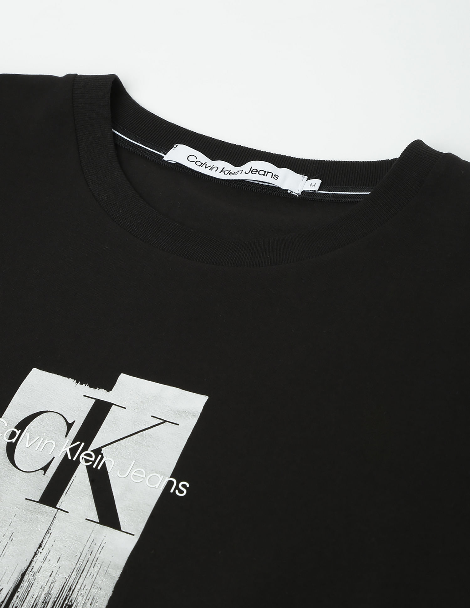 Calvin Klein Foil Brand Print Slim Fit T-Shirt