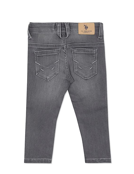 U.S. Polo Assn. Kids Boys Skinny Fit Stone Wash Jeans