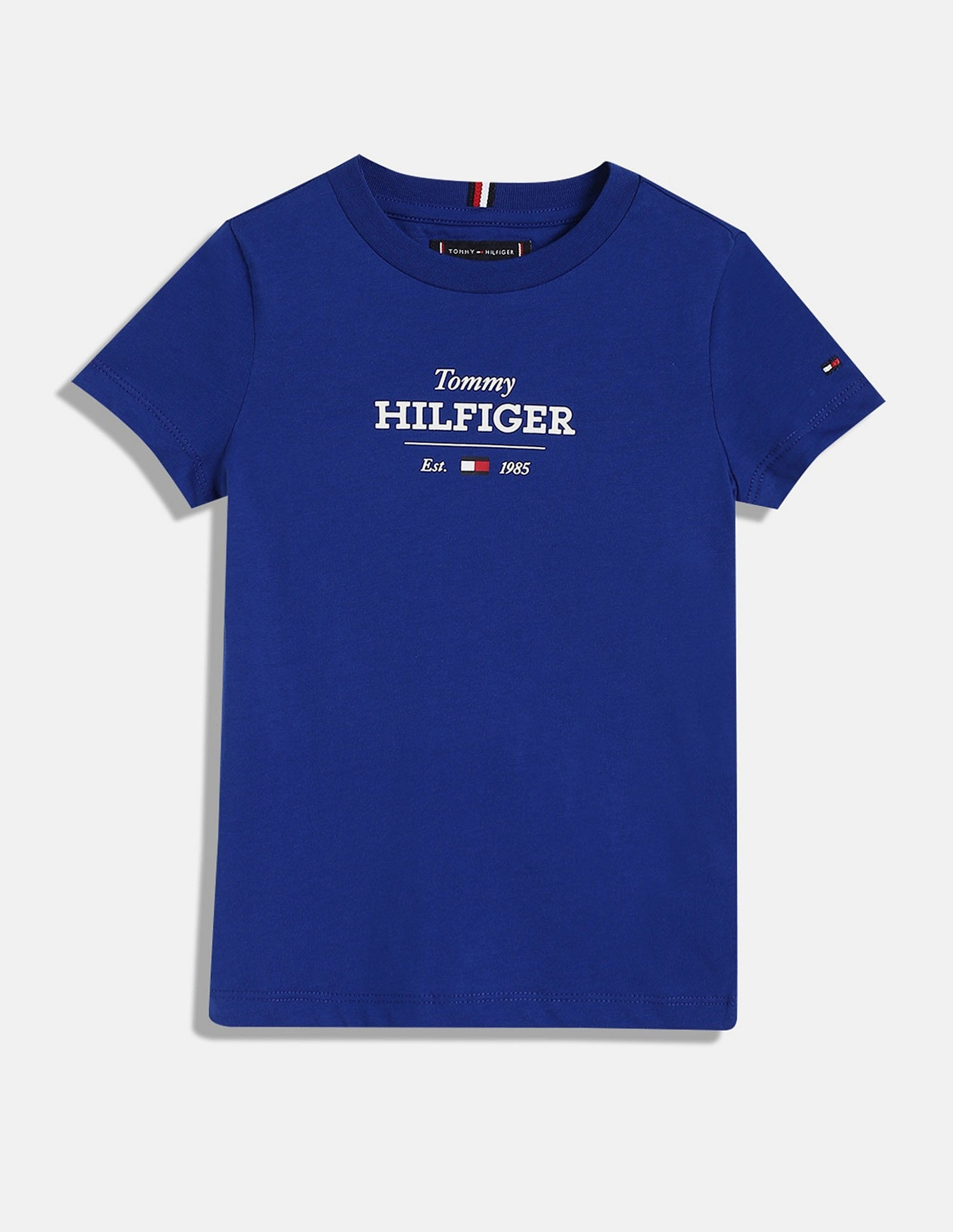 Tommy Hilfiger Kids Boys Logo Regular-Fit Cotton T-Shirt