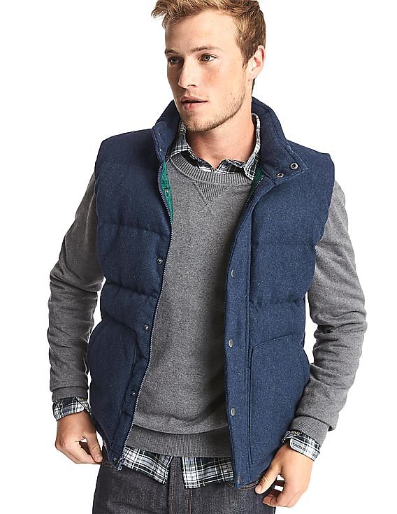 Gap mens puffer sale vest