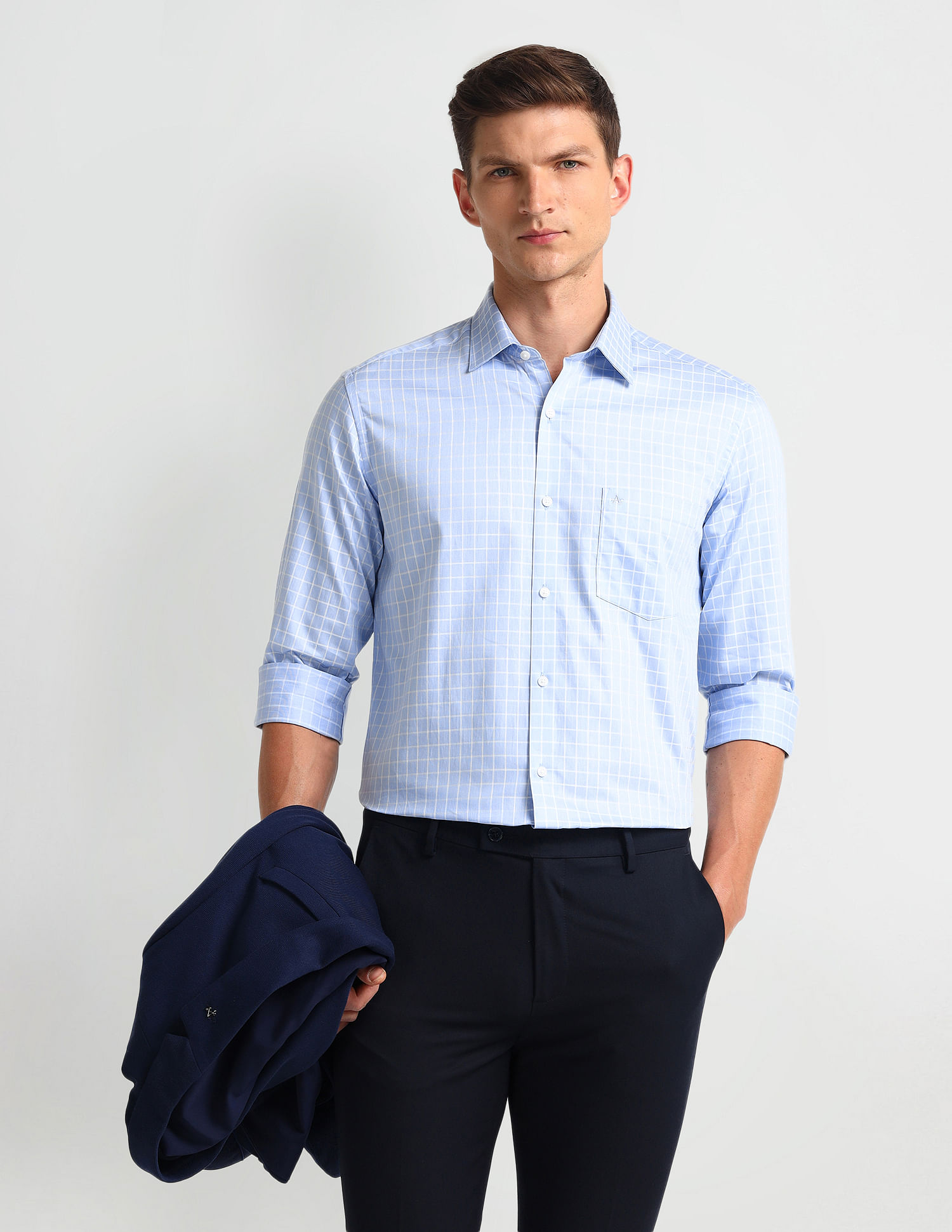 Arrow Manhattan Slim Fit Dobby Shirt