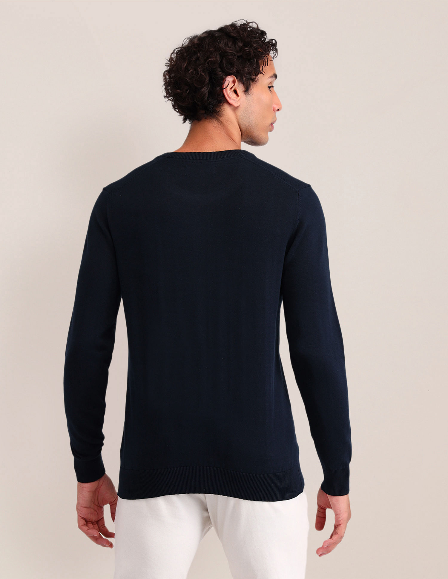 U.S. Polo Assn. Brand Printed Regular Fit Sweater