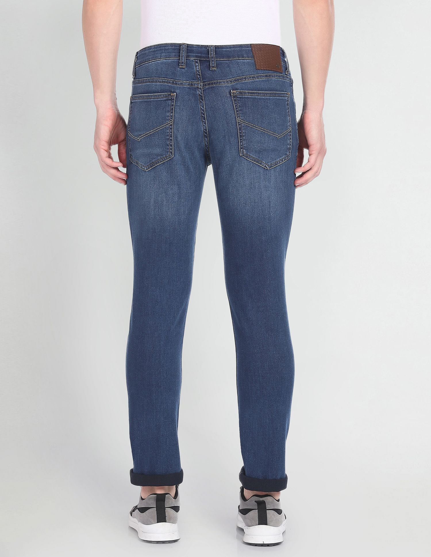 Arrow Sports Jameson Slim Fit Stone Wash Jeans
