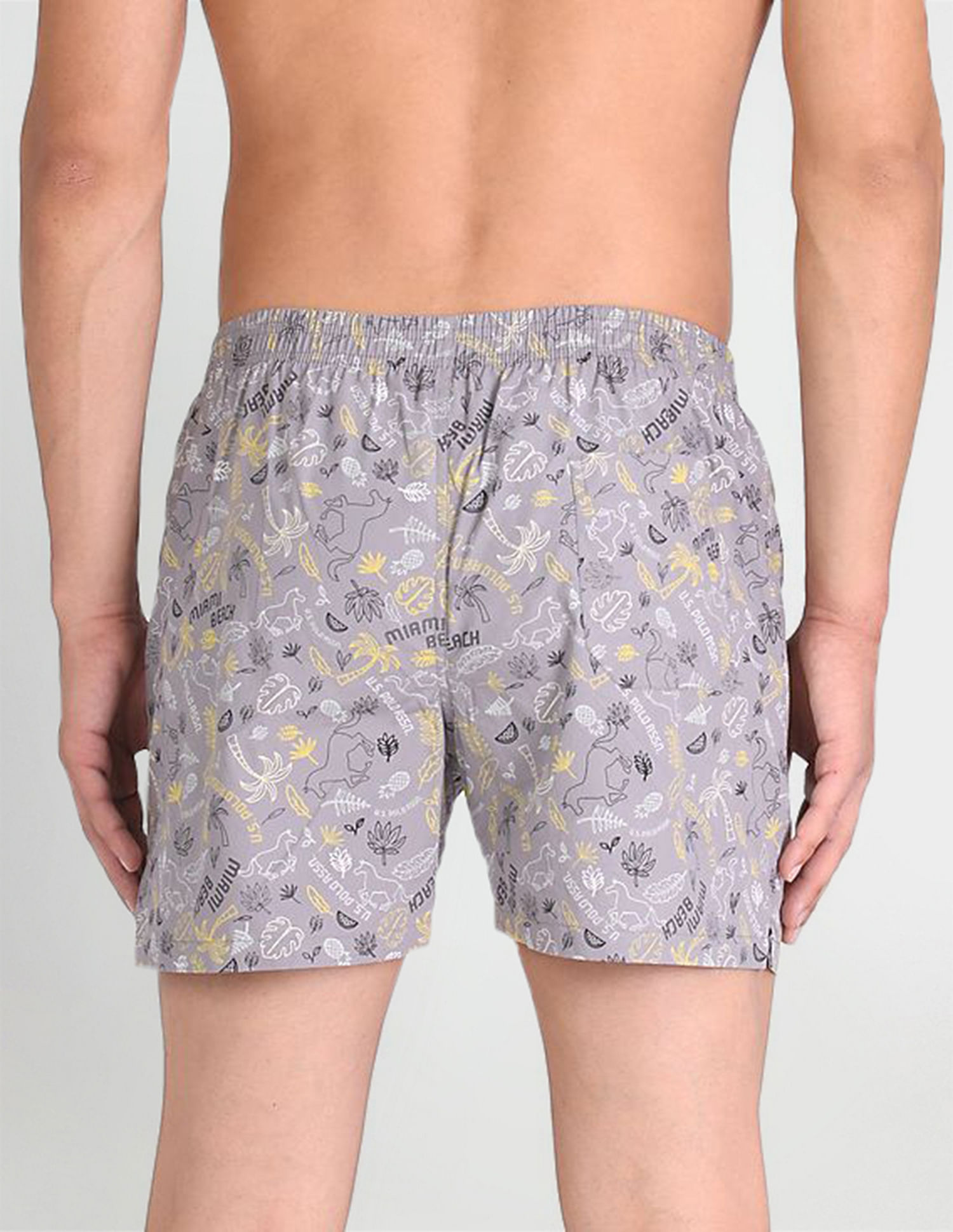 USPA Innerwear Back Pocket All Over Print IYAC Boxers - Pack Of 1