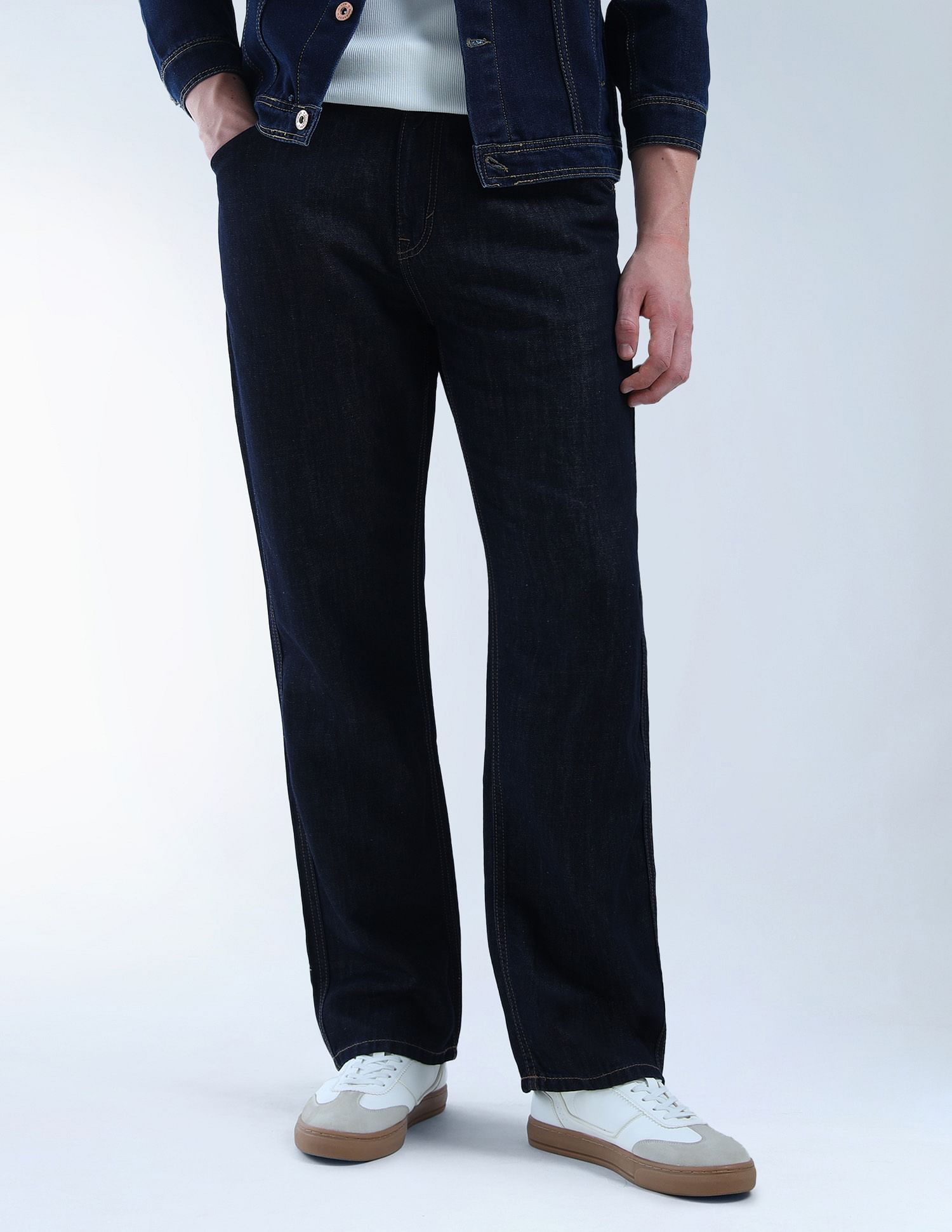 Flying Machine Cobain Loose Fit Cobain X Linen Jeans