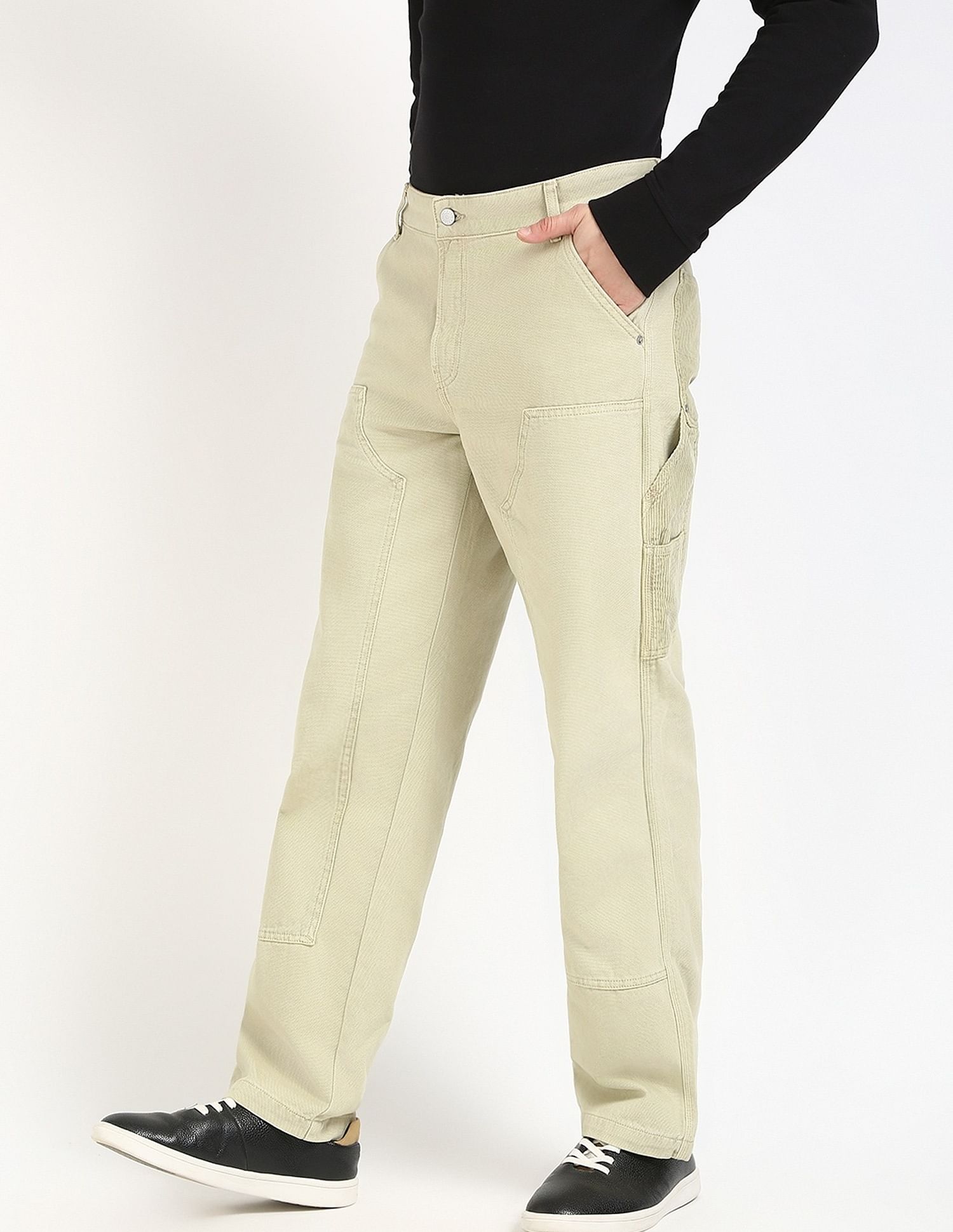 Tommy Hilfiger Regular-Fit Solid Mid Rise Trouser