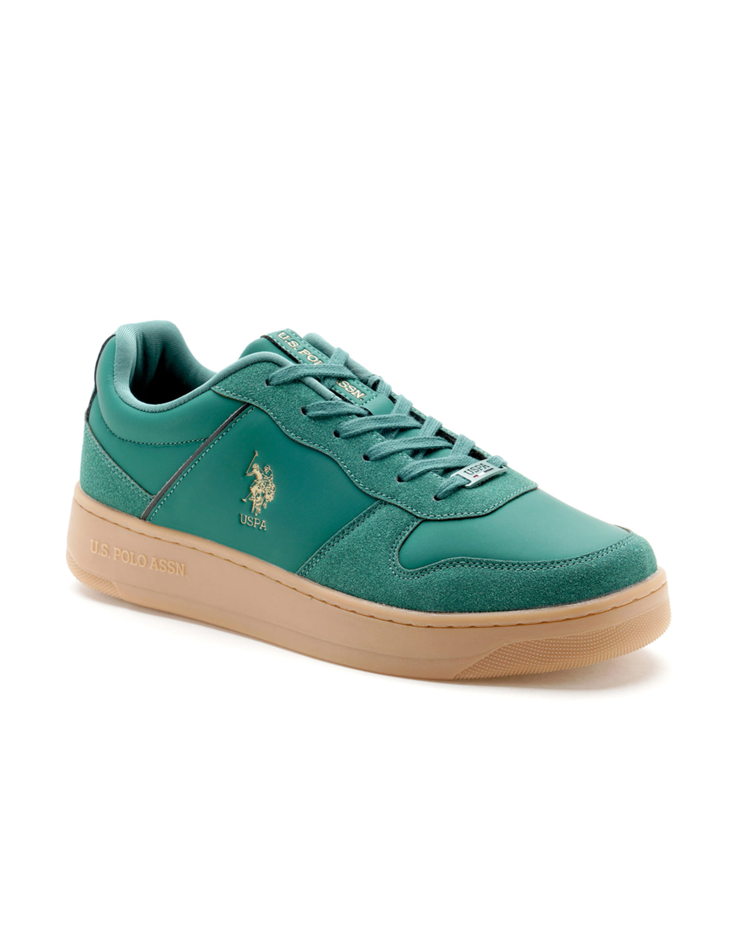 Buy U.S. Polo Assn. Men Jaxon Dk. Green Retro Court Sneakers