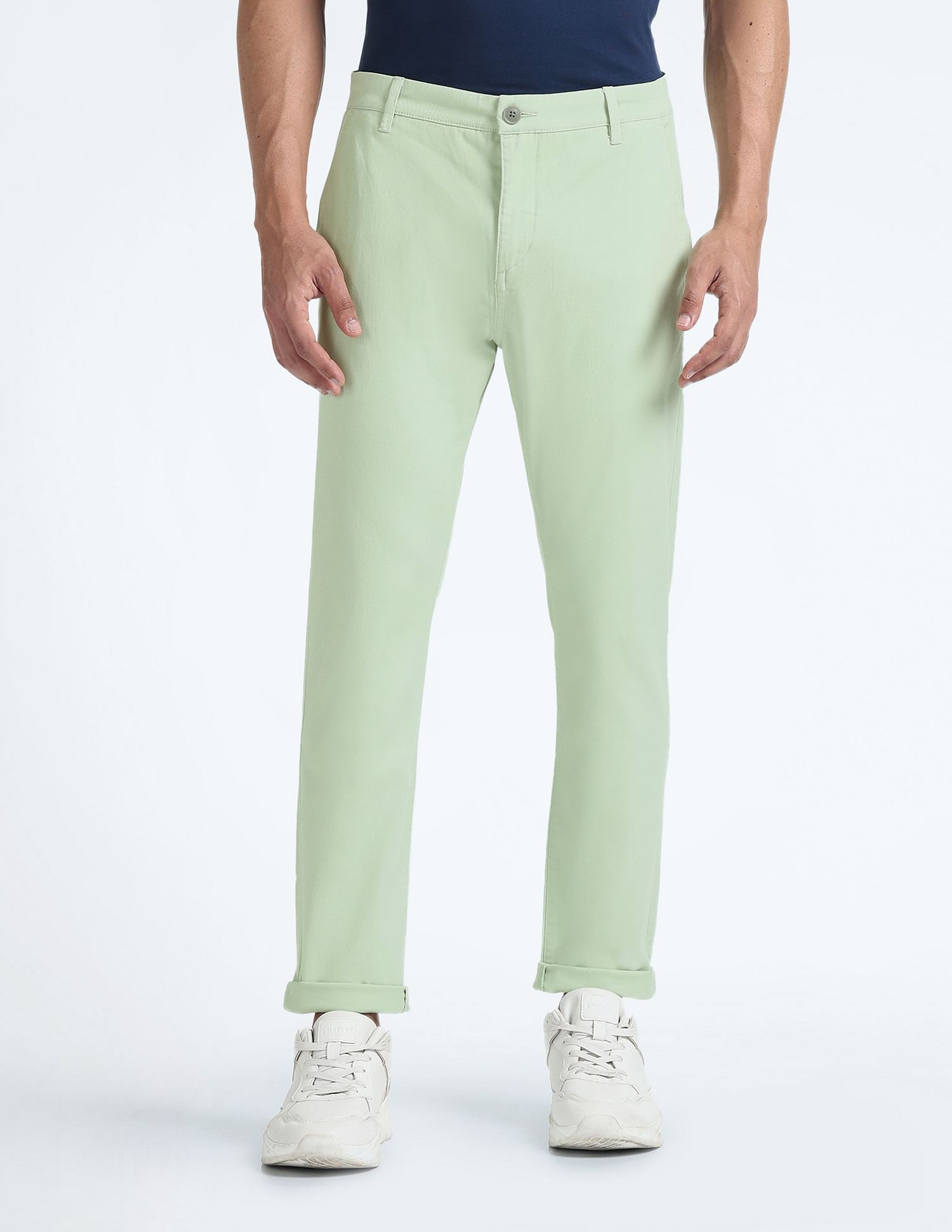 Flying Machine Slash Slim Tapered Fit Twill Chinos