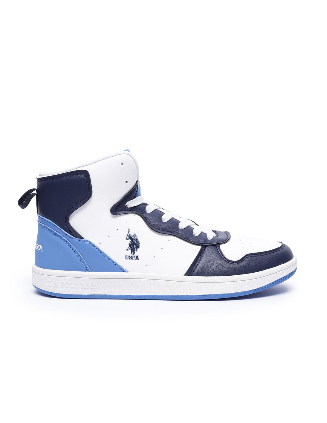 High top outlet blue shoes