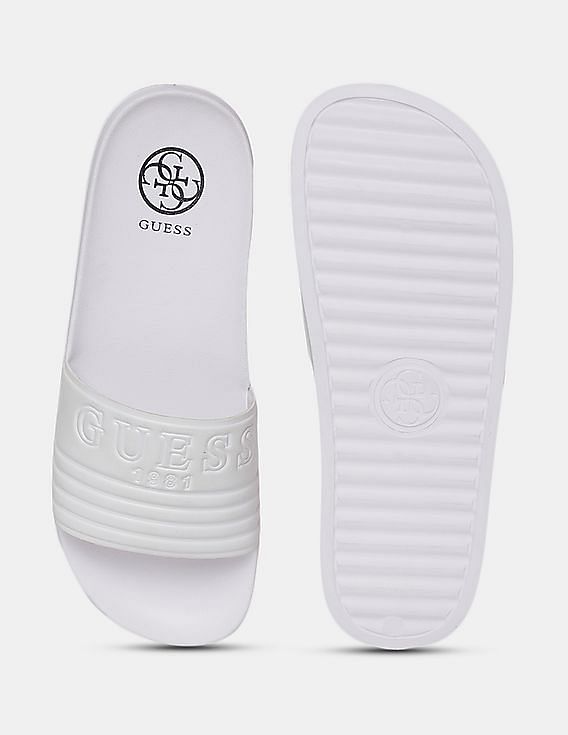 Guess Women's Tampa Slide-On Sandals with Woven Logo Detail | Dulles Town  Center