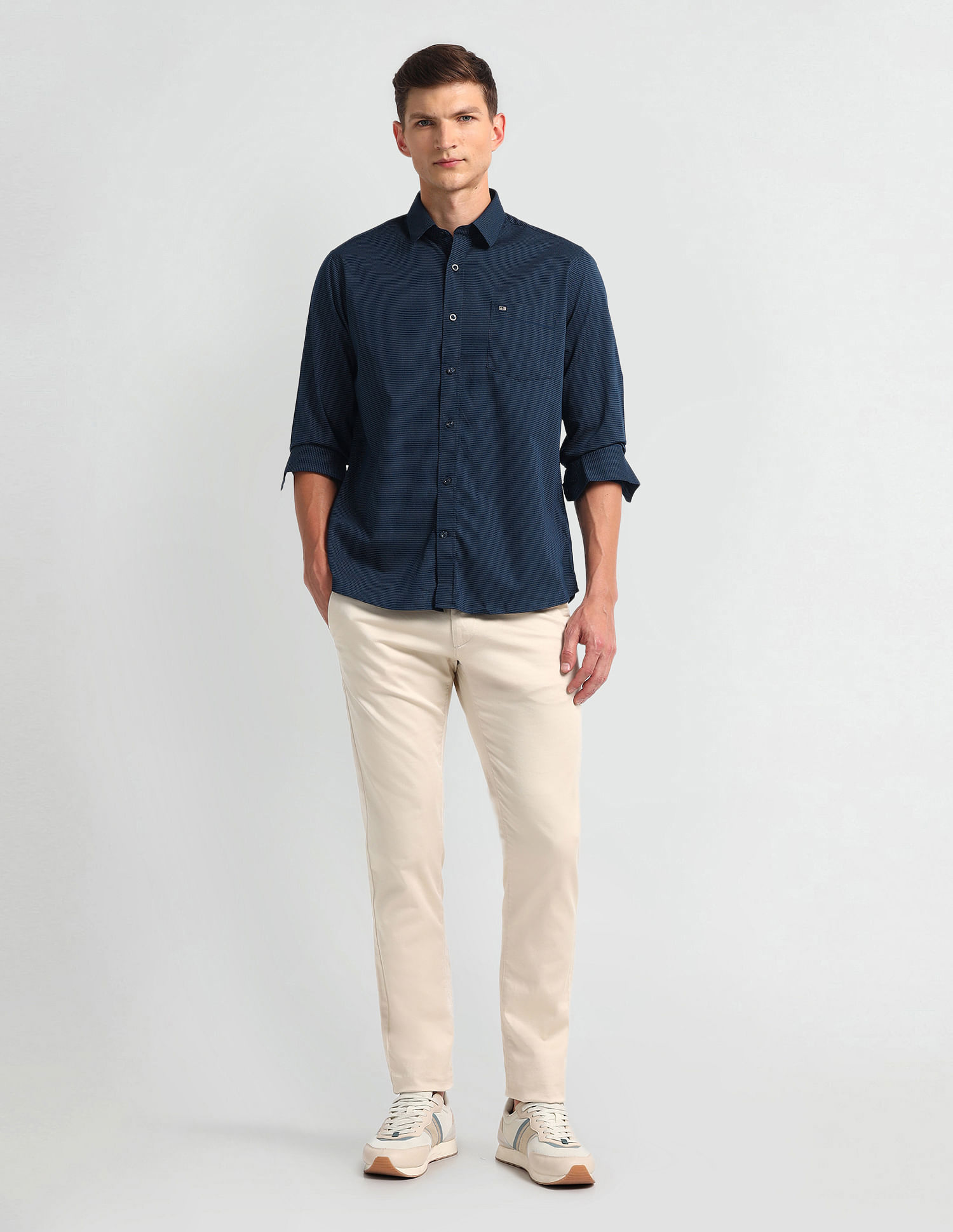Arrow Sport All-Over Print Twill Shirt
